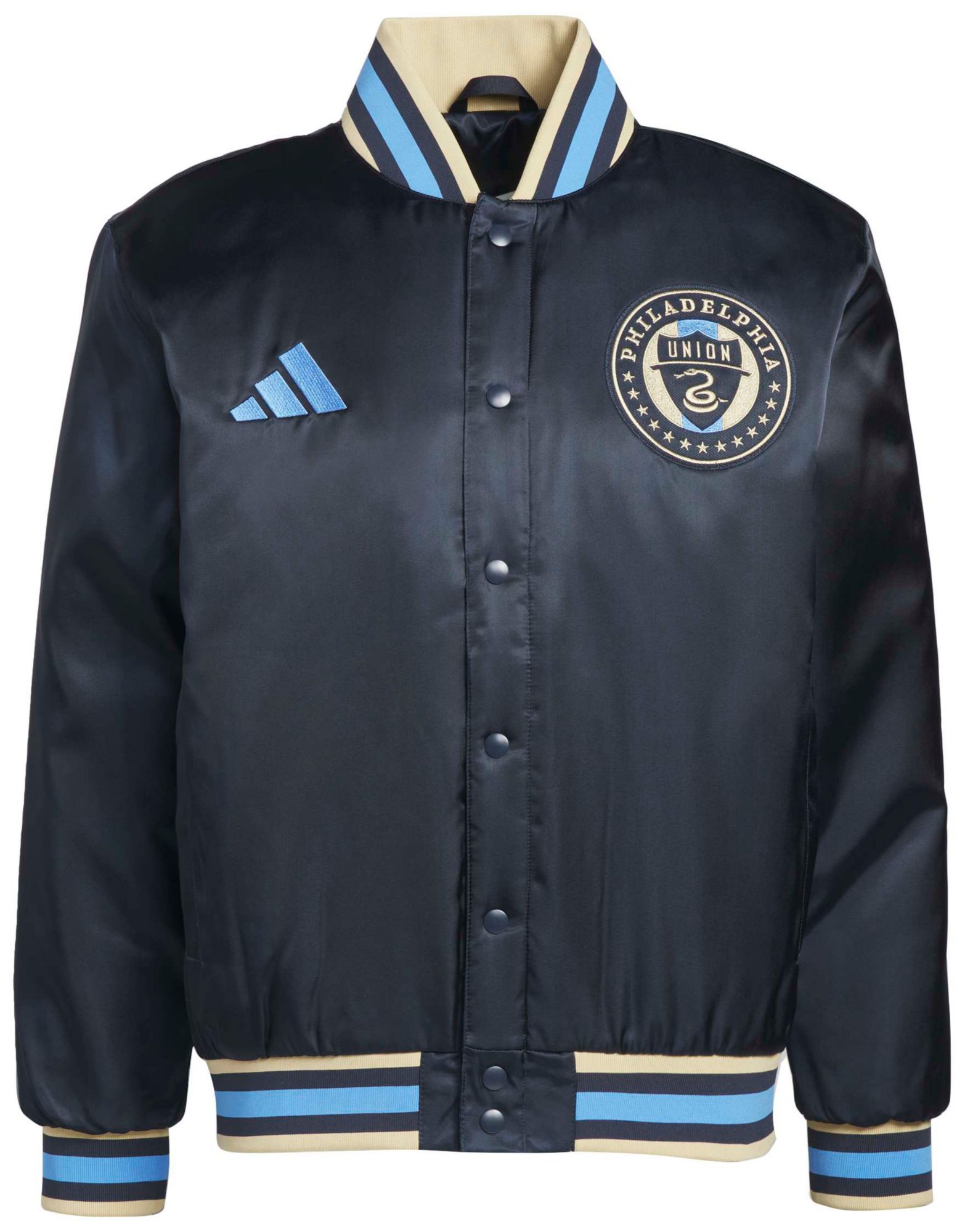 adidas Adult Philadelphia Union Navy Varsity Jacket product image