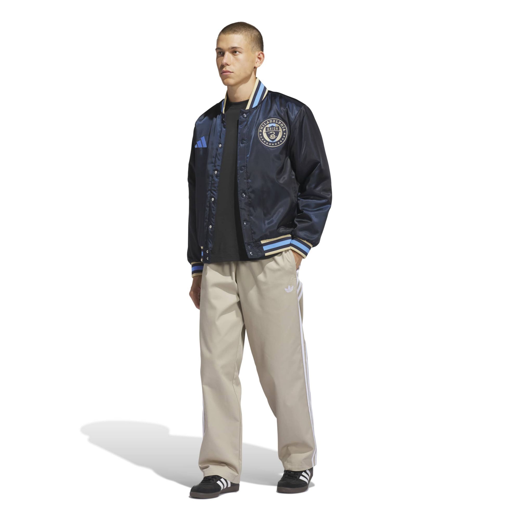 adidas Adult Philadelphia Union Navy Varsity Jacket product image