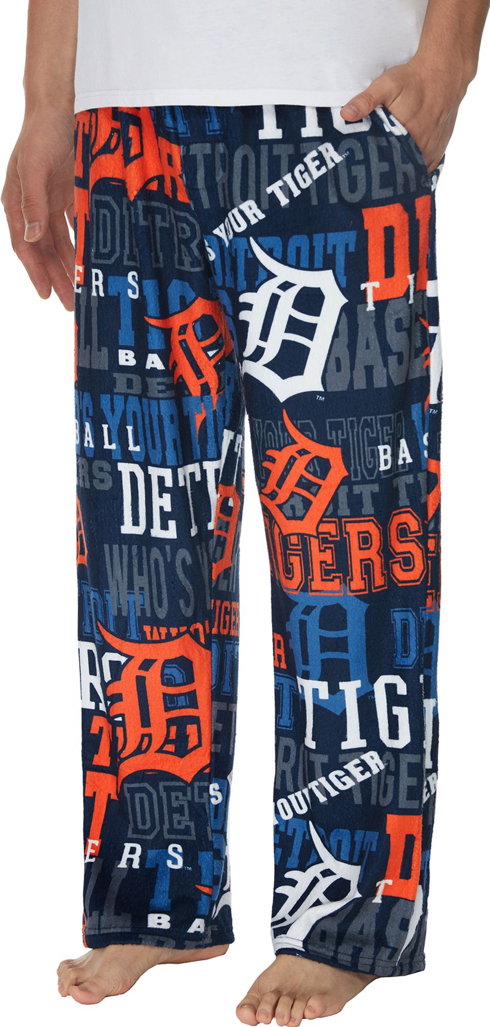 Concepts Men's Detroit Tigers Navy Ensemble All Over Print Pants product image