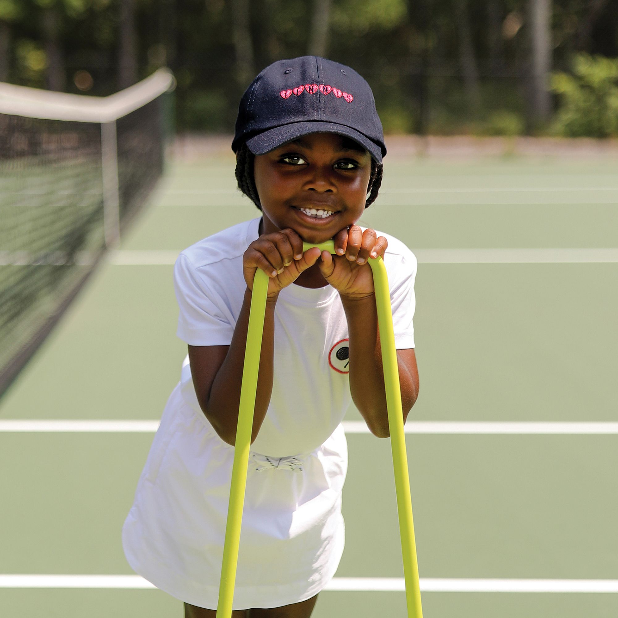 Ame and Lulu Youth Tennis Camper Hearts Baseball Hat