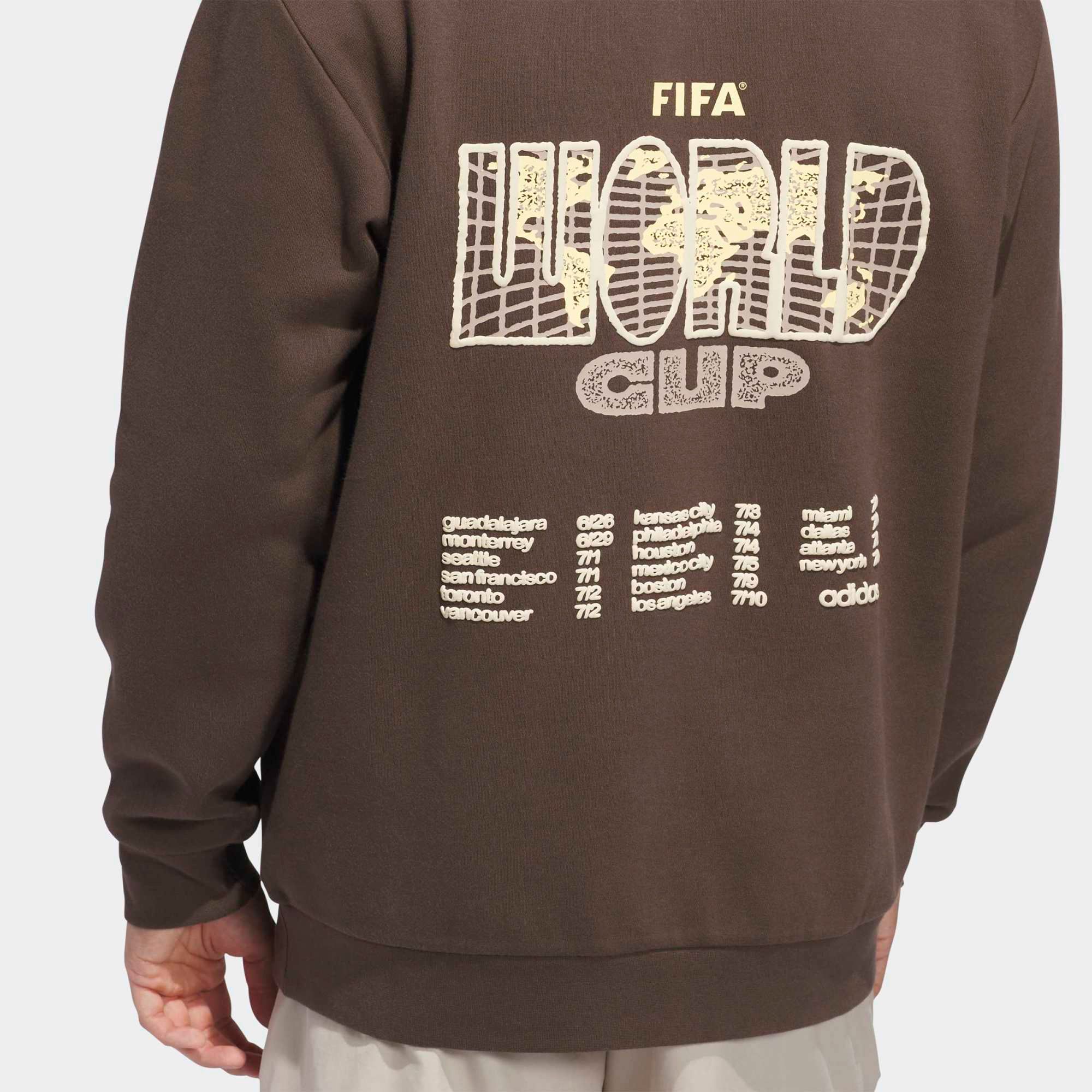 adidas Adult 2026 World Cup Concert Series Tour Brown Hoodie product image
