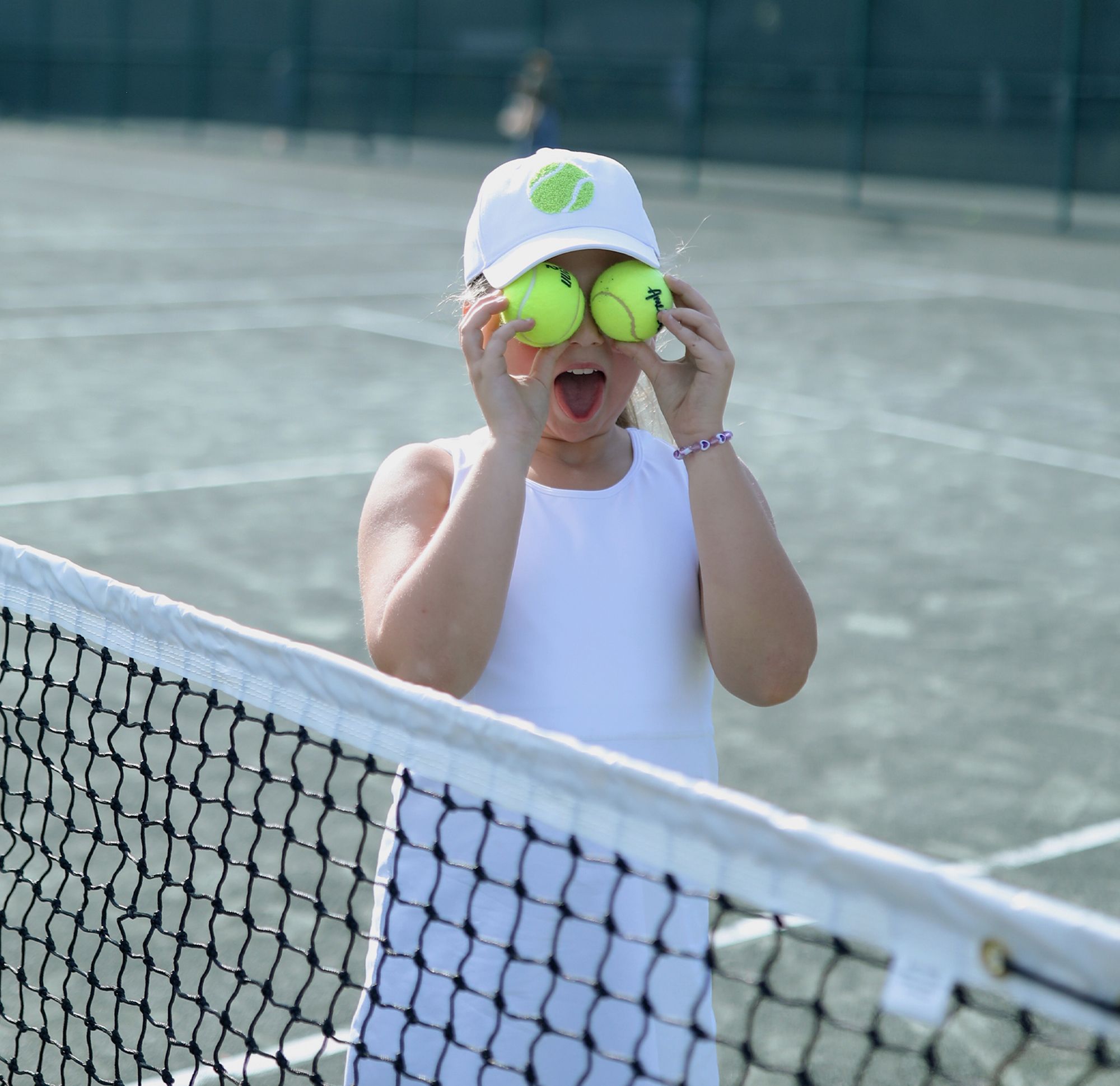 Ame and Lulu Girls' Terry Tennis Ball Tennis Camper Hat product image