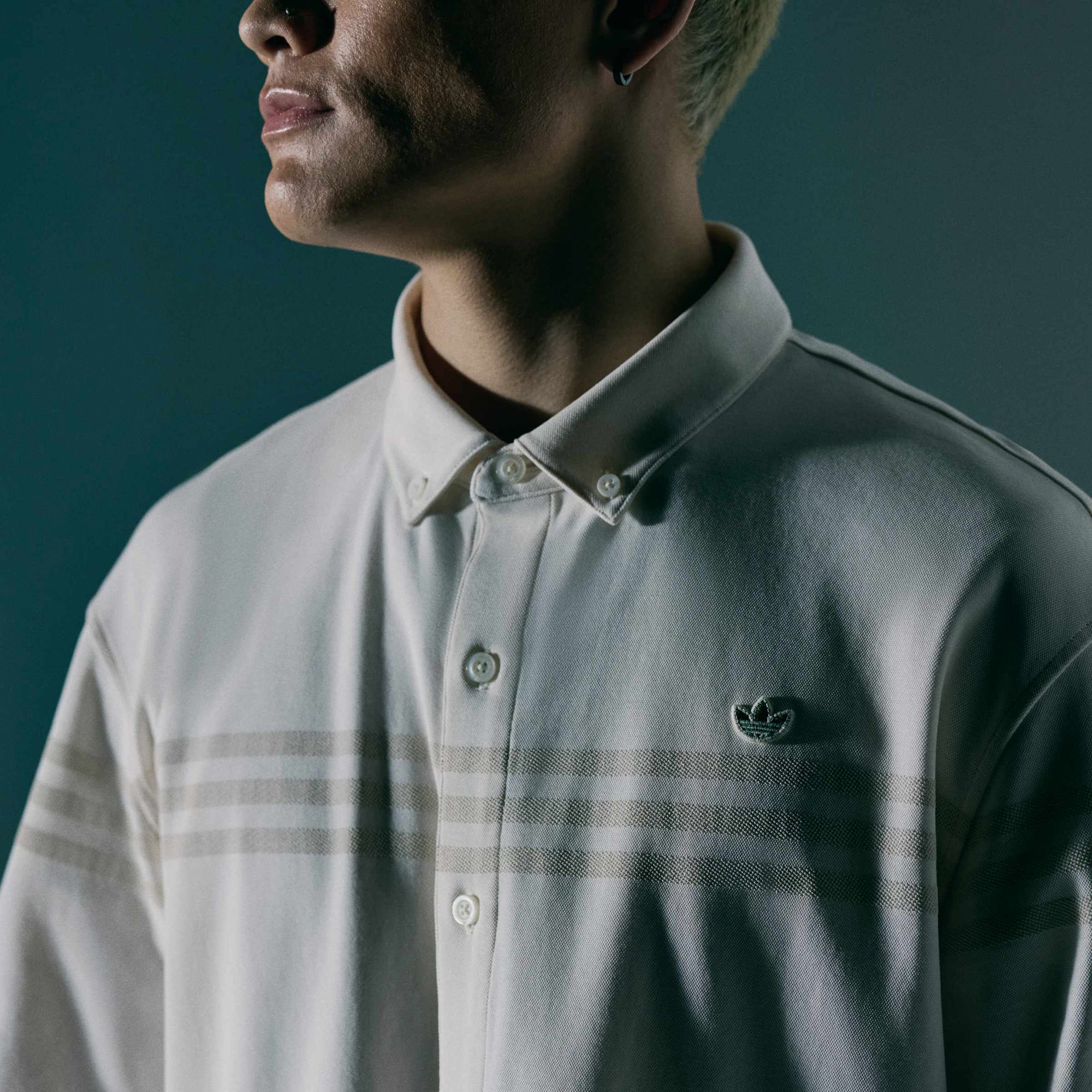 adidas Originals Men's Twisknit Button-Up Golf Polo product image