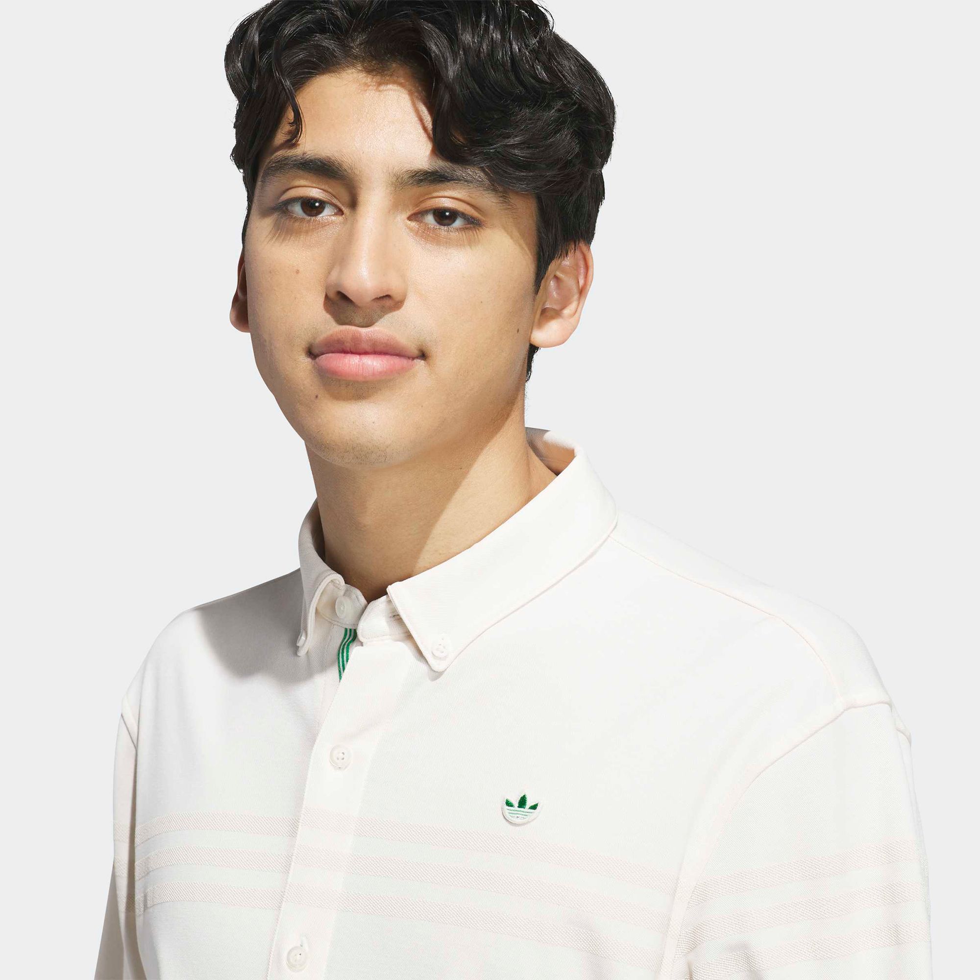 adidas Originals Men's Twisknit Button-Up Golf Polo product image