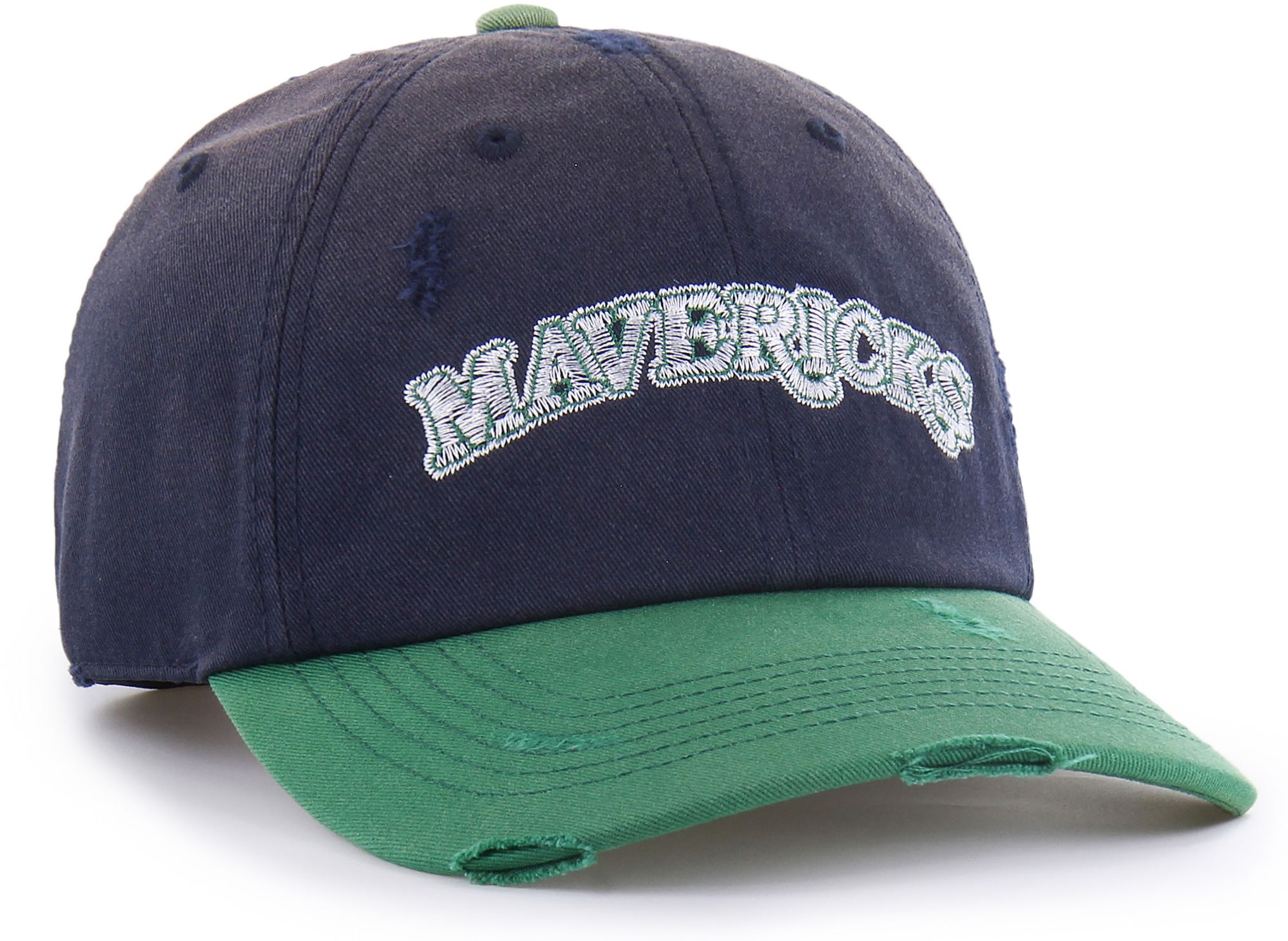 '47 Men's Dallas Mavericks Navy Worn Script Clean Up Retro Wordmark Hat product image