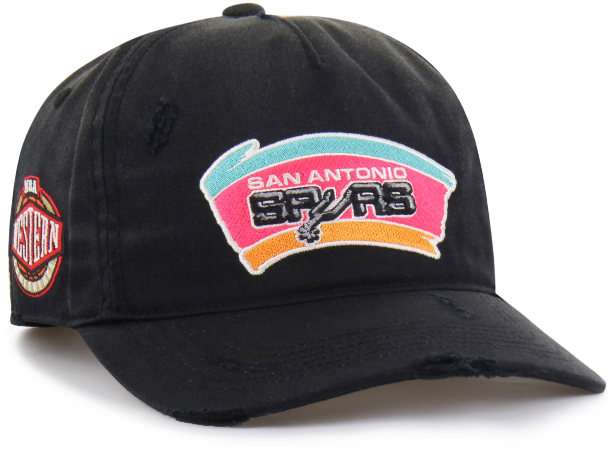 '47 Men's San Antonio Spurs Black Statement Worn Adjustable Hitch Hat product image