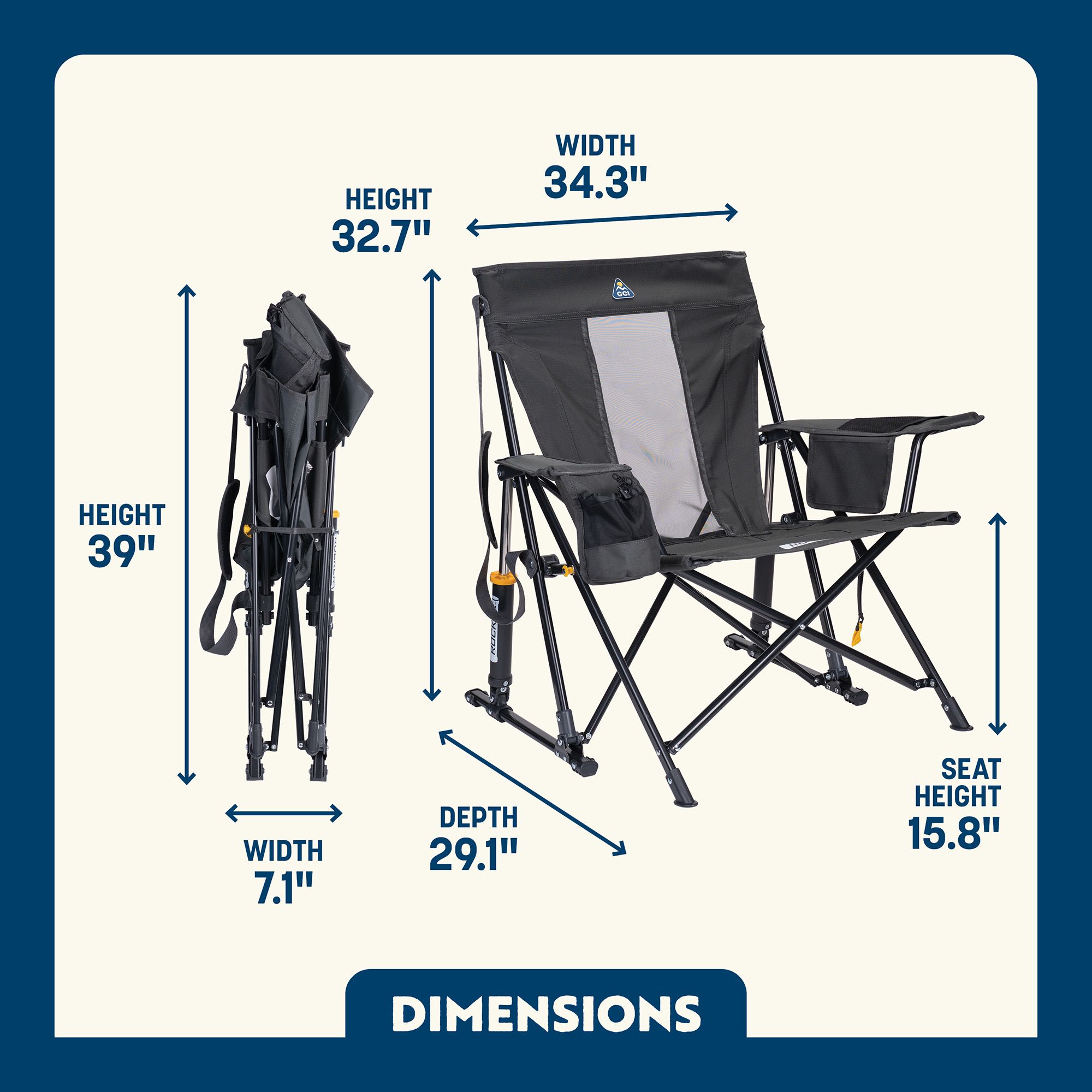 GCI Outdoor Kickback Rocker Chair 2.0 product image
