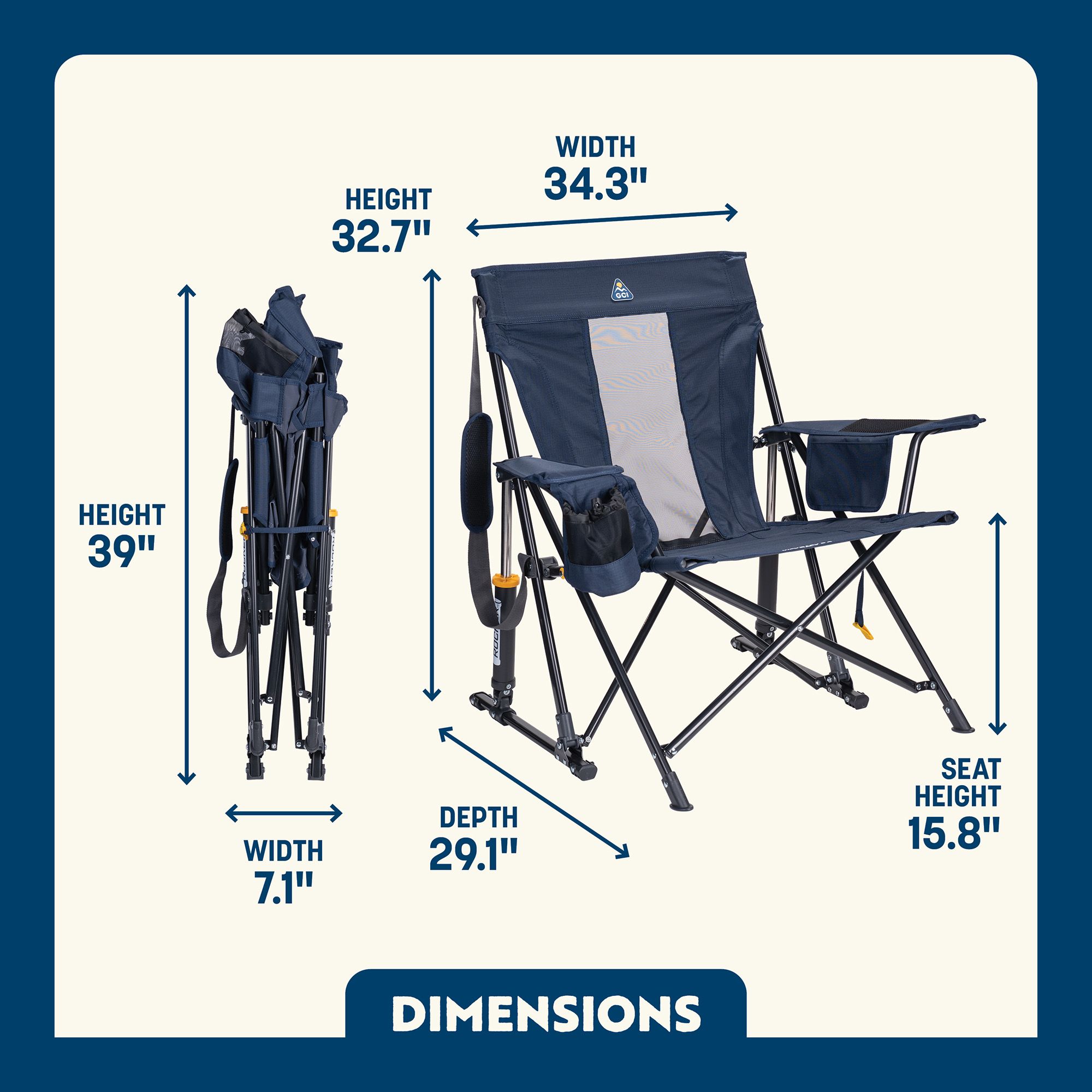 GCI Outdoor Kickback Rocker Chair 2.0 product image