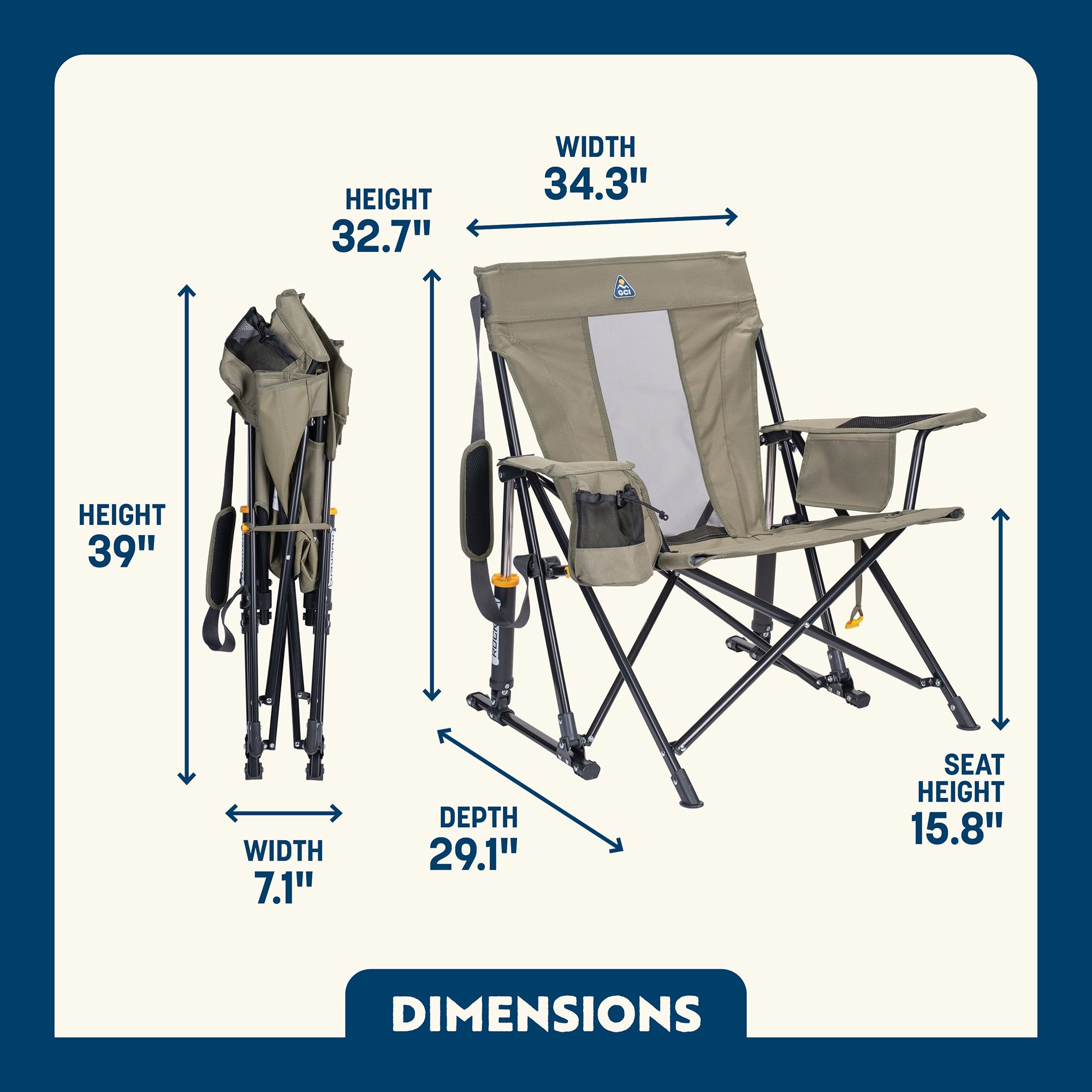 GCI Outdoor Kickback Rocker Chair 2.0 product image