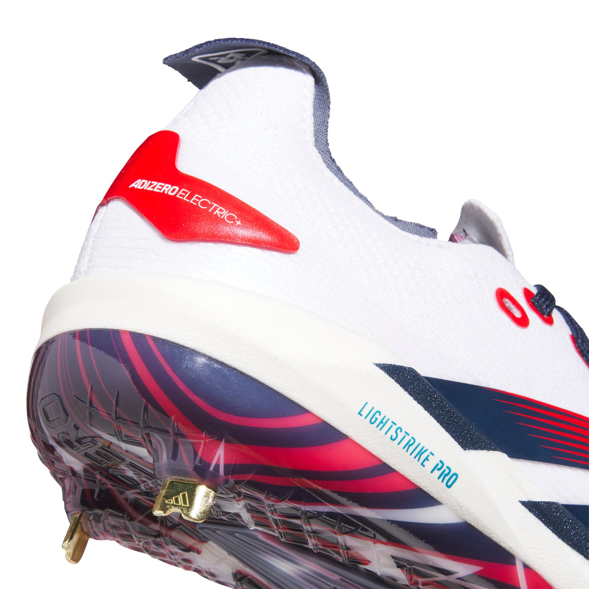 adidas Men's adizero Electric+ 2.0 USA Metal Baseball Cleats product image