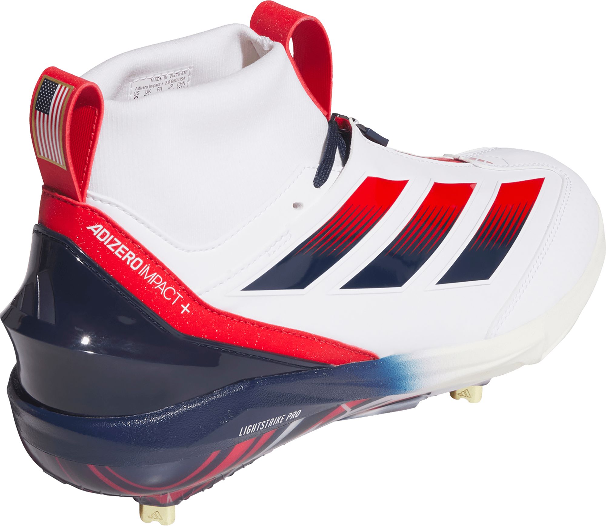 adidas Men's adizero Impact+ 2.0 USA Metal Baseball Cleats product image
