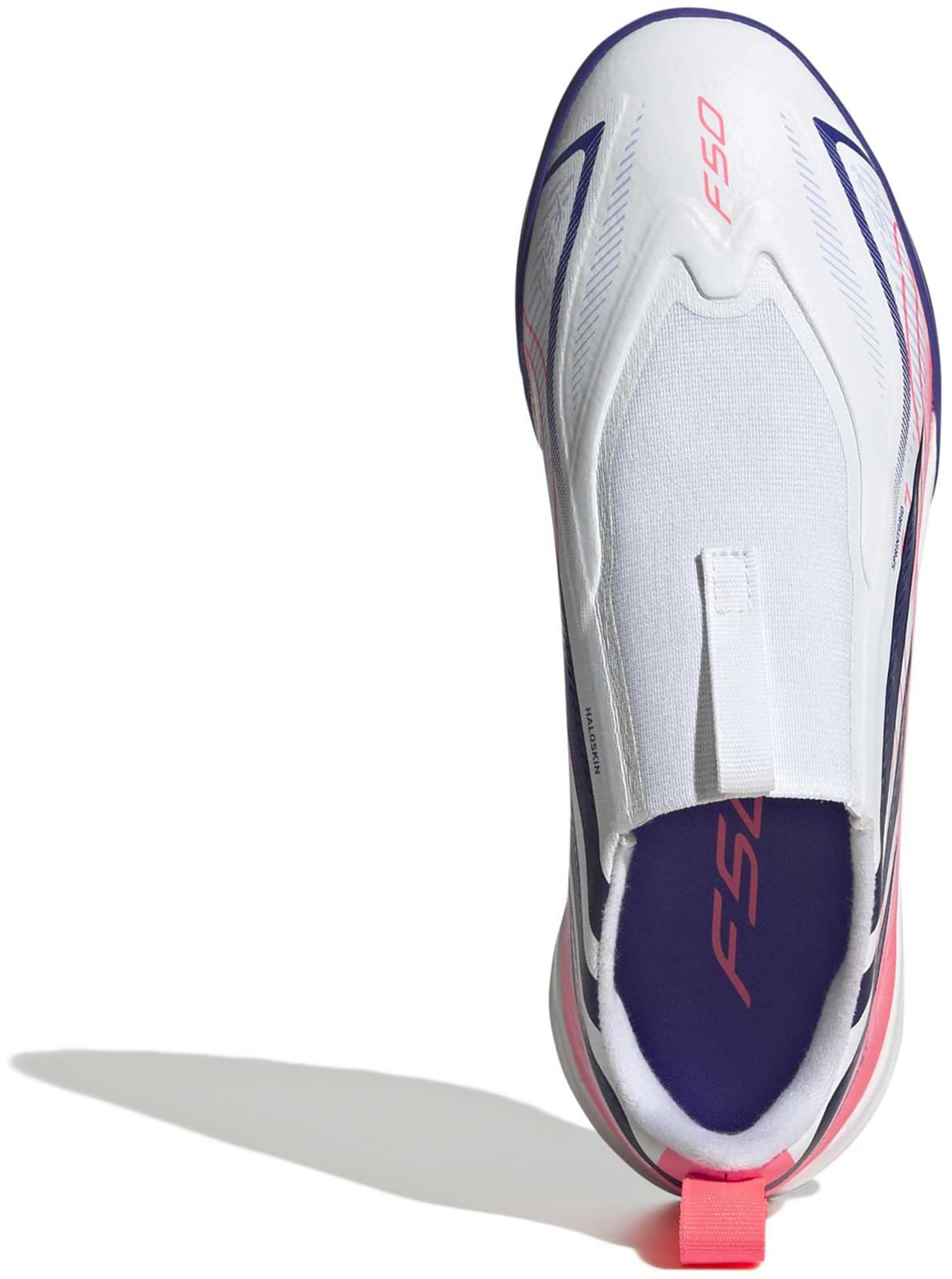adidas Kids' F50 Hyperfast League Laceless Turf Soccer Cleats