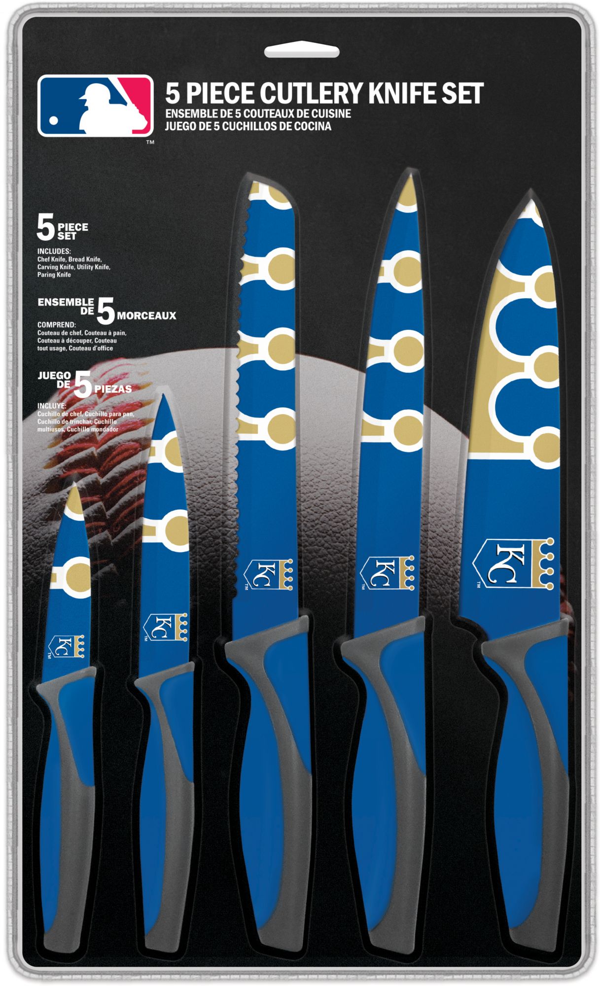 Sports Vault Kansas City Royals Kitchen Knives product image