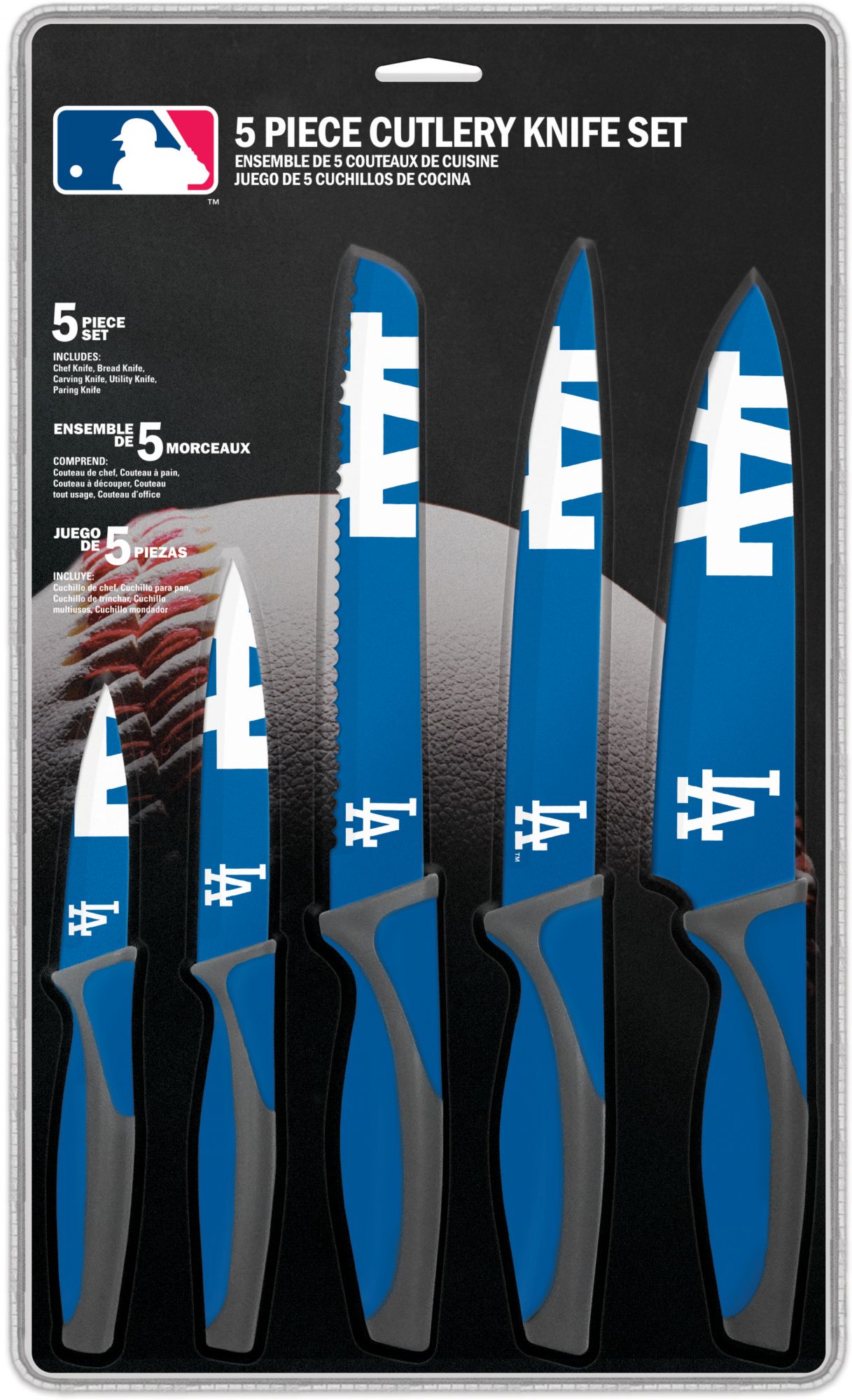 Sports Vault Los Angeles Dodgers Kitchen Knives product image