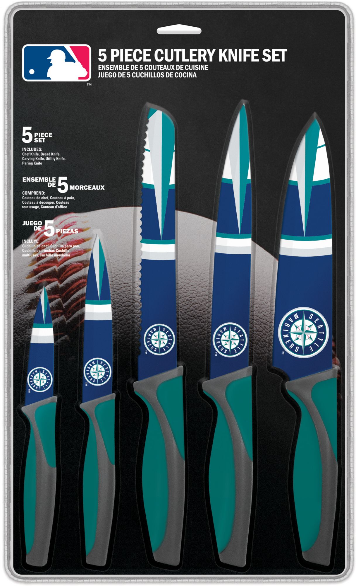 Sports Vault Seattle Mariners Kitchen Knives product image