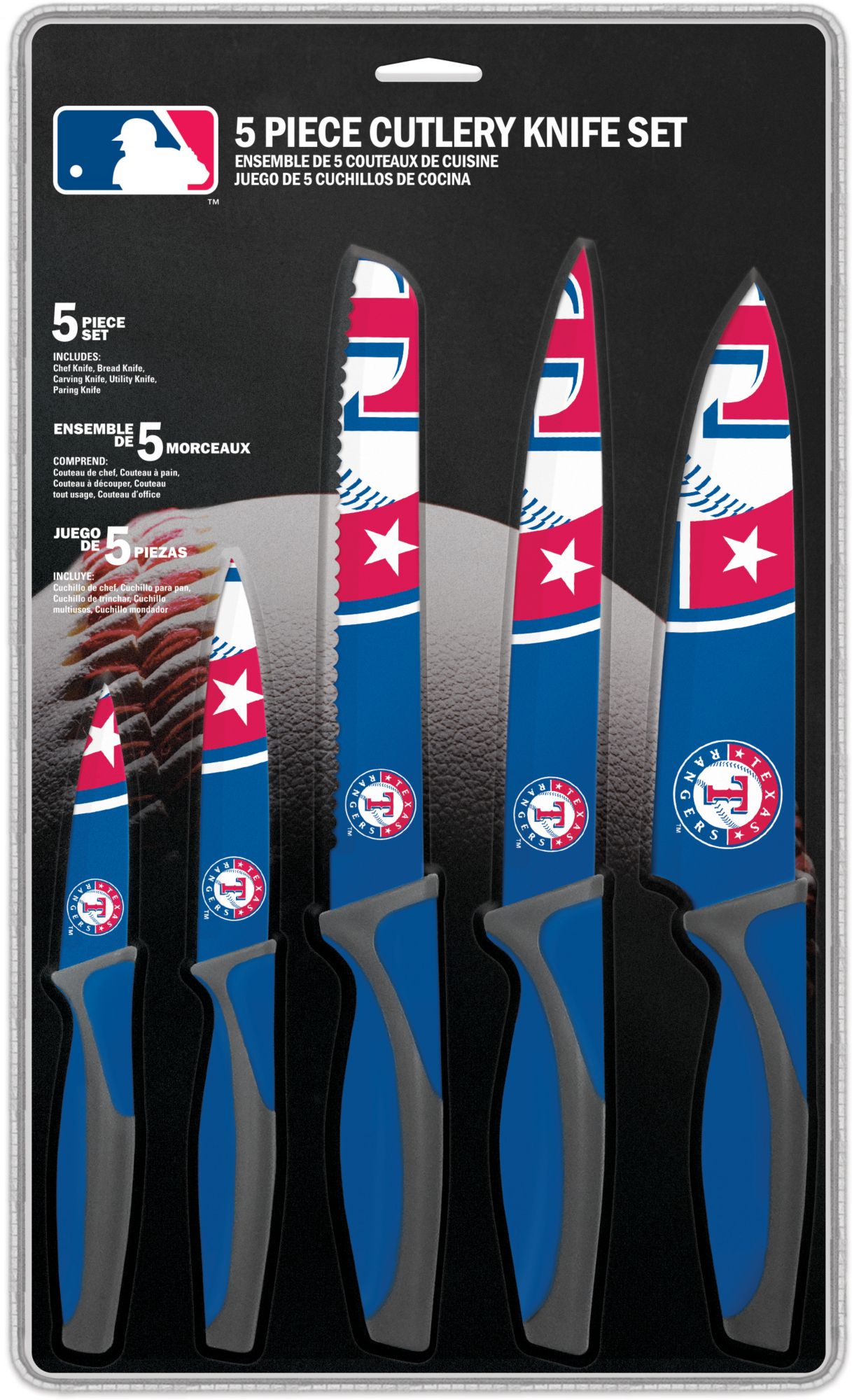 Sports Vault Texas Rangers Kitchen Knives product image