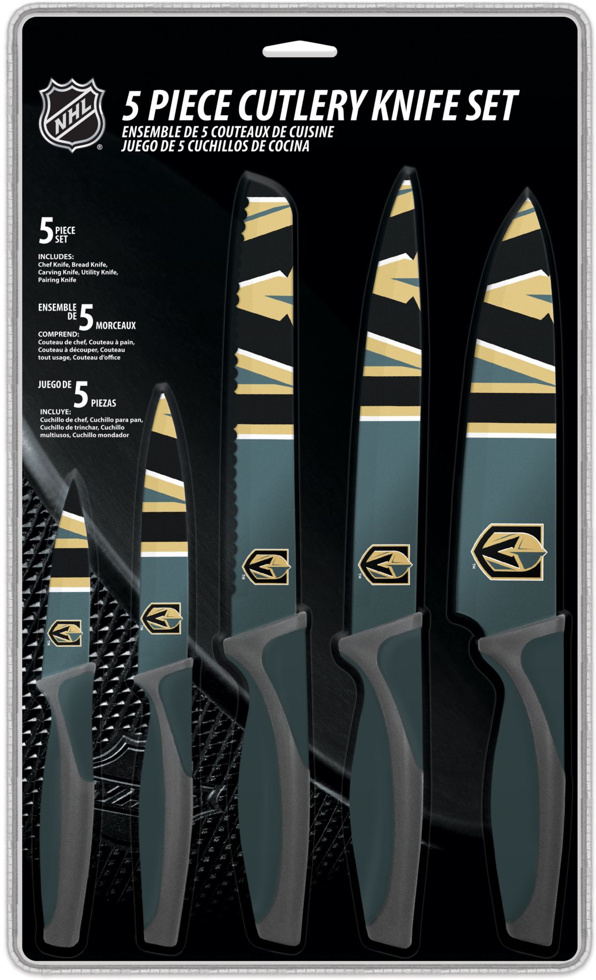 Sports Vault Las Vegas Golden Knights Kitchen Knives