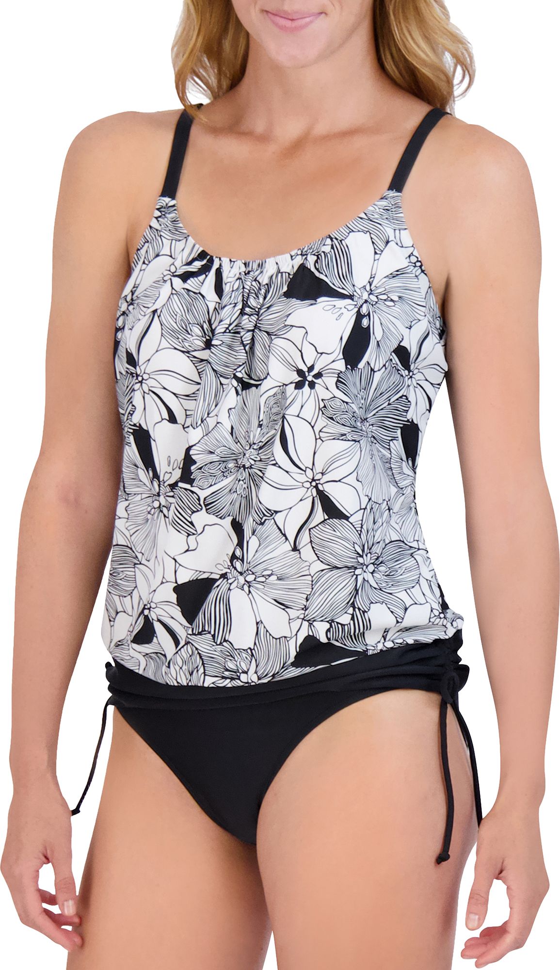 Stella Parker Women's Print Blouson Tankini Set product image