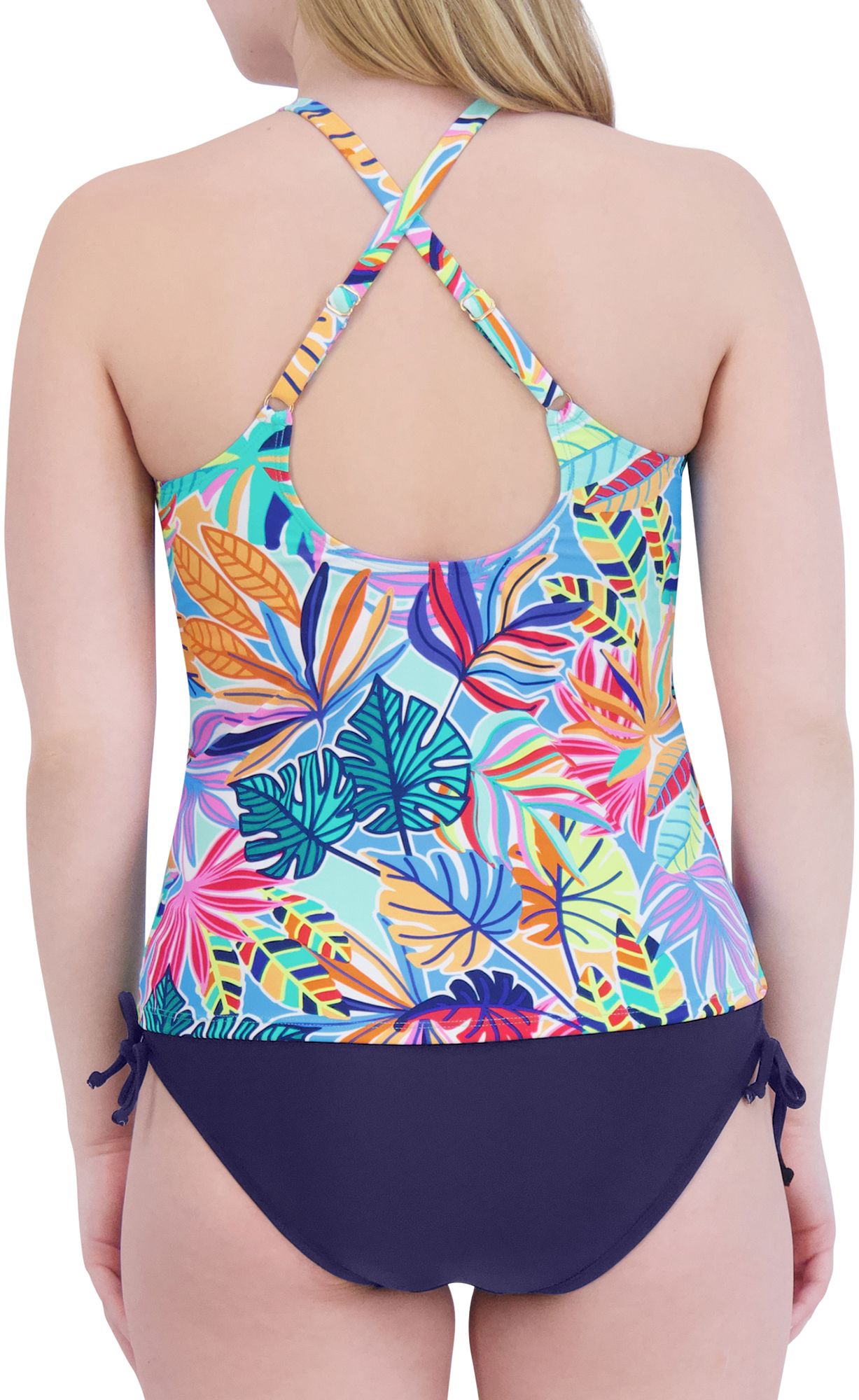Stella Parker Women's Print High Neck Tankini Set product image