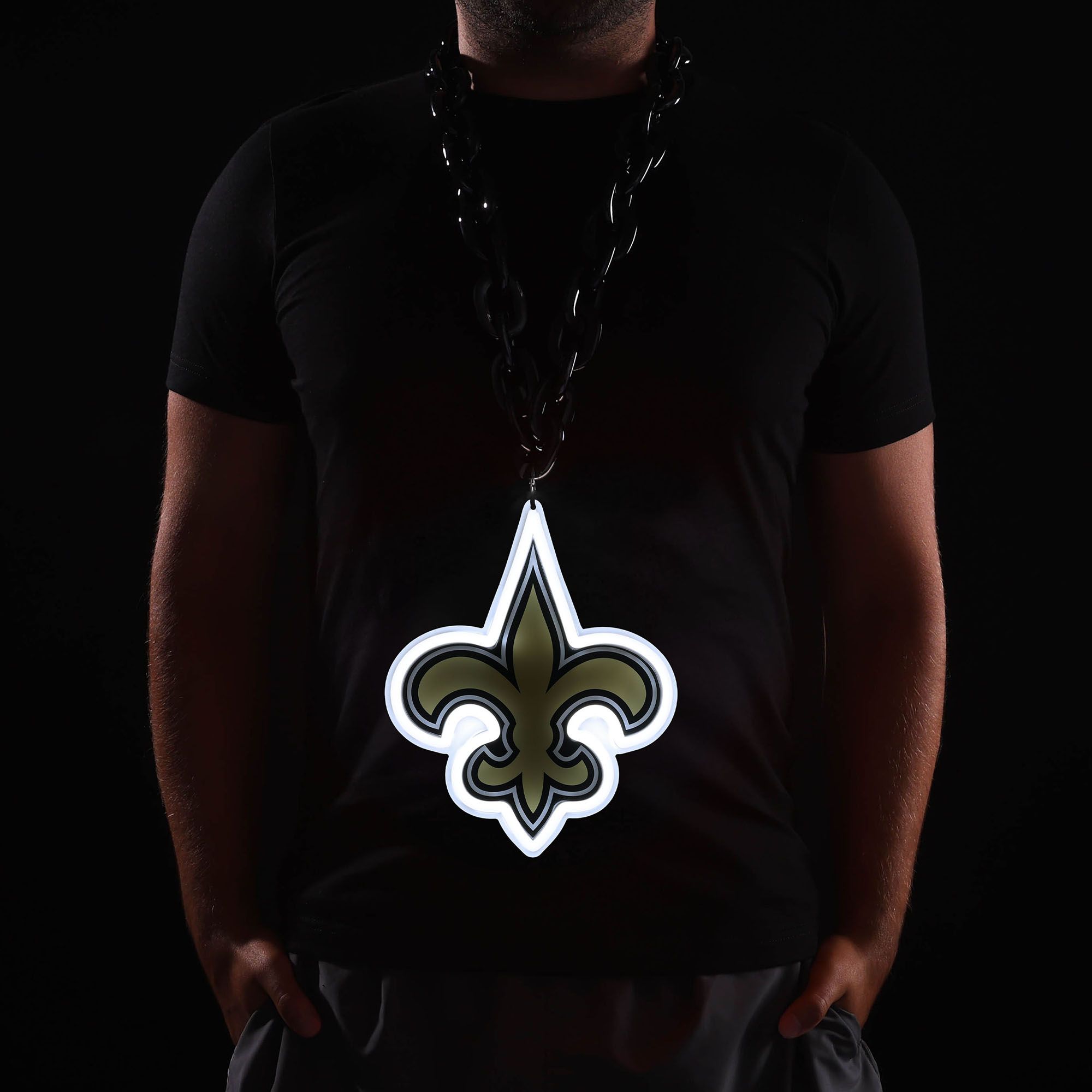 FOCO New Orleans Saints 10'' Light Up Chain product image