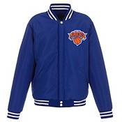 JH Design Men's New York Knicks Royal Varsity Jacket product image