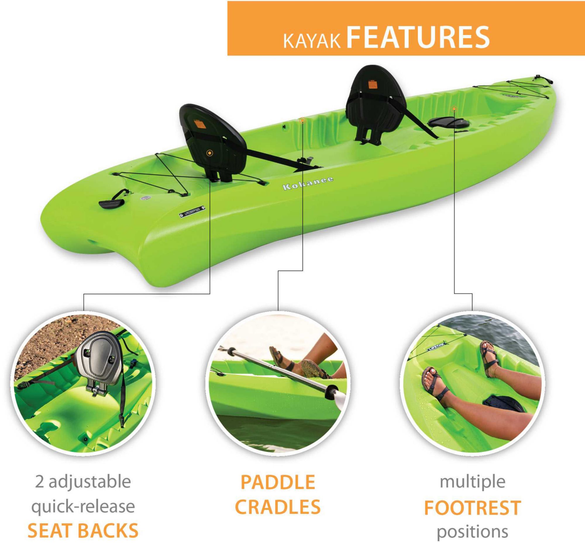 Lifetime Kokanee Tandem Angler Kayak product image