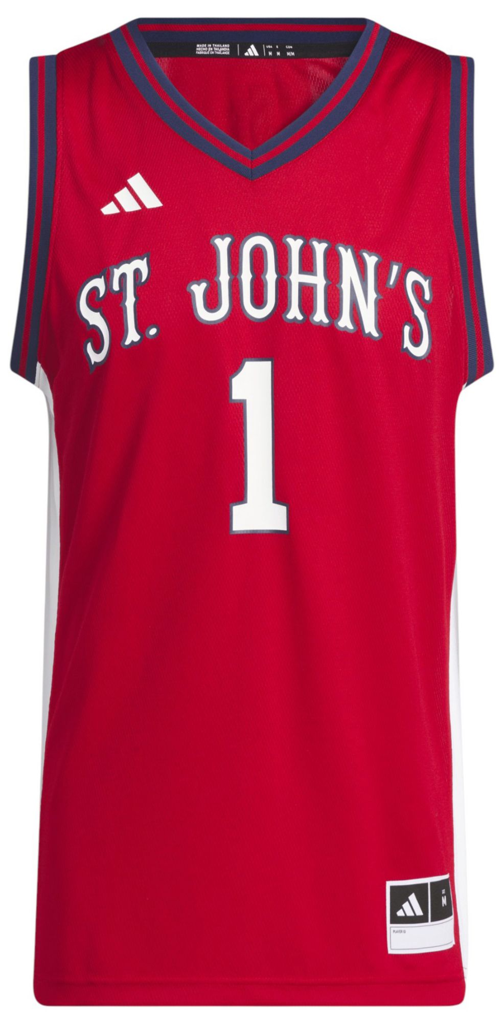 adidas Men's St. John's Red Storm Red Replica Basketball Jersey product image