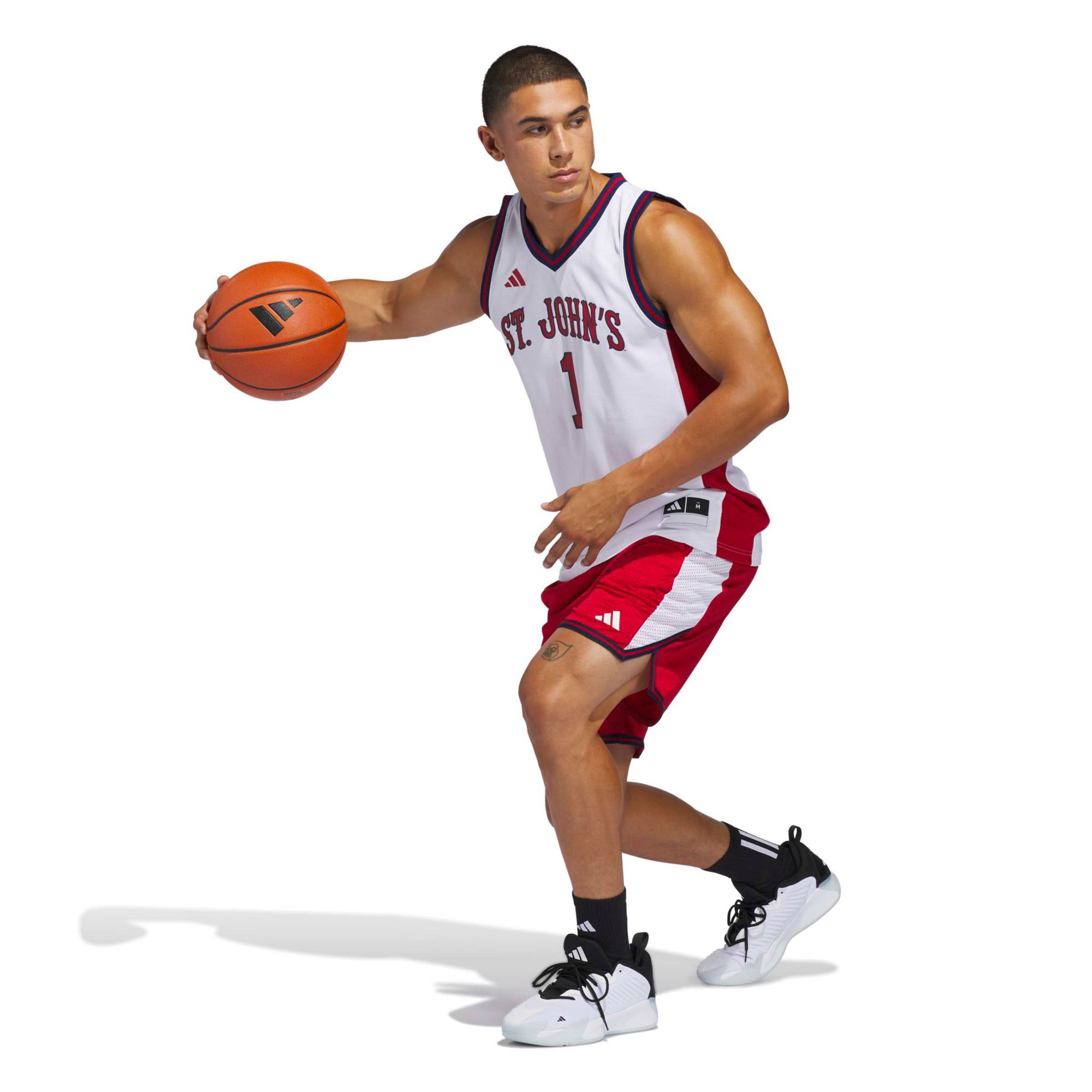 adidas Men's St. John's Red Storm White Replica Basketball Jersey product image