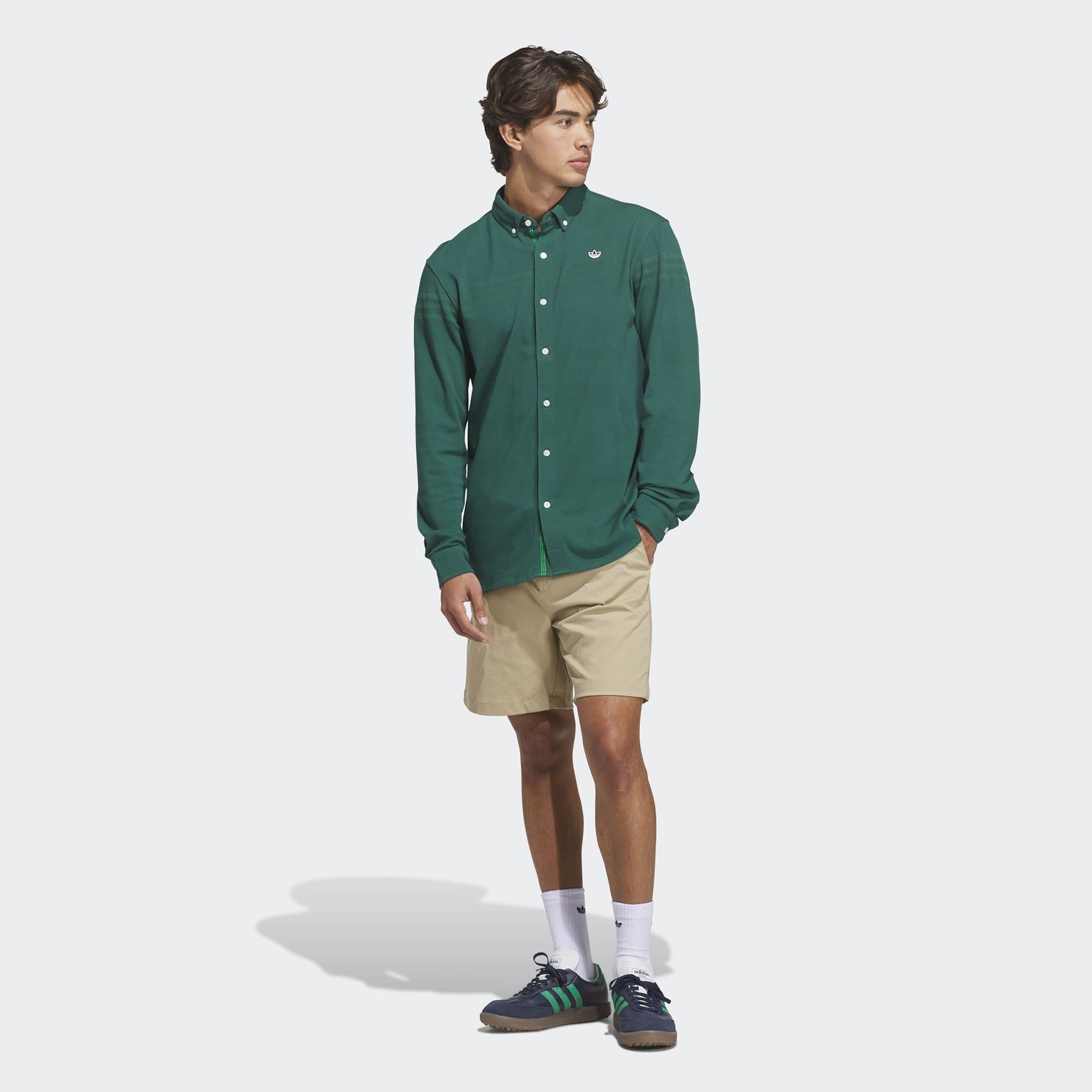 adidas Originals Men's Twisknit Button-Up Golf Polo product image