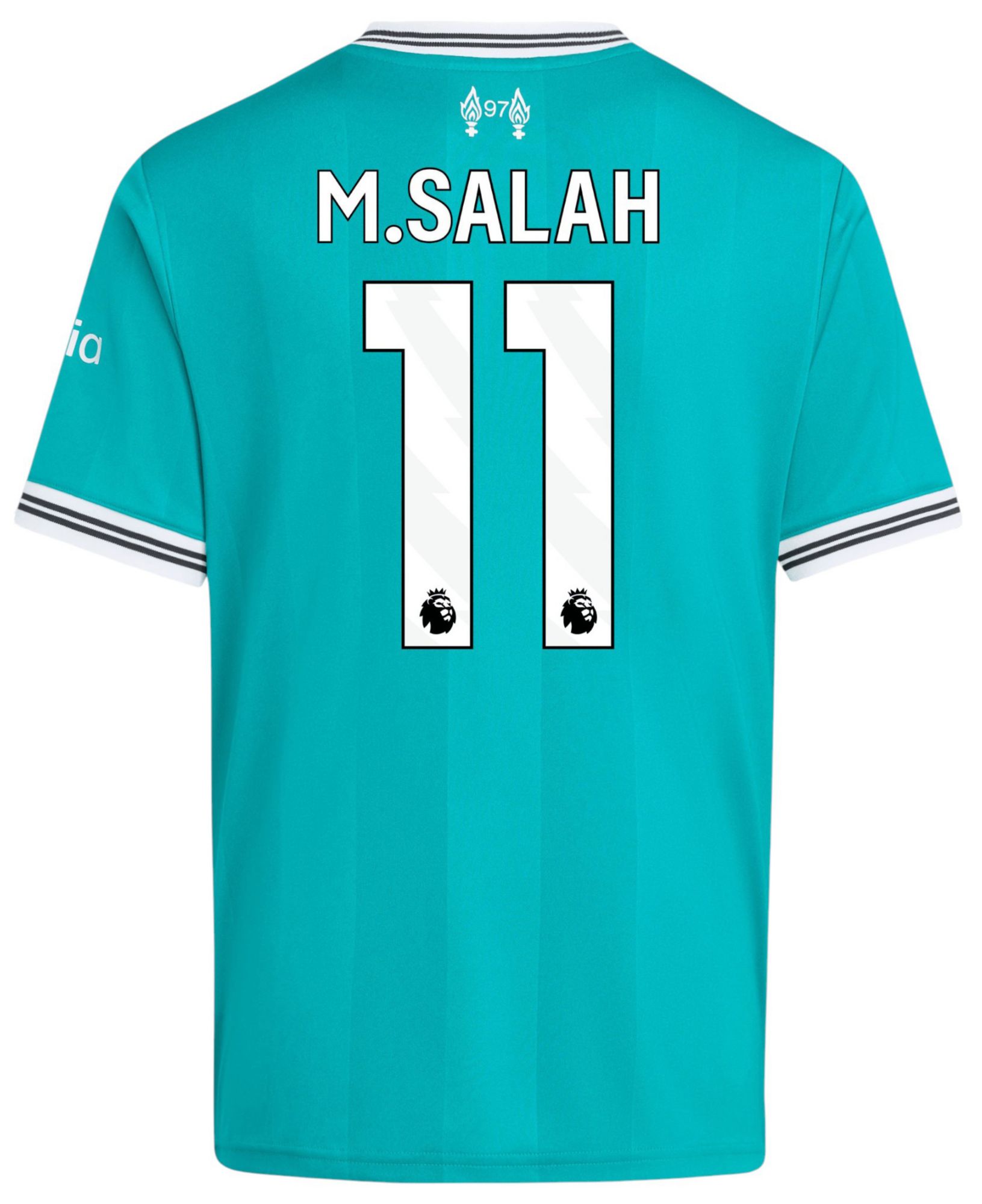 adidas Youth Liverpool Mohamed Salah #11 2025 Green Third Replica Jersey product image