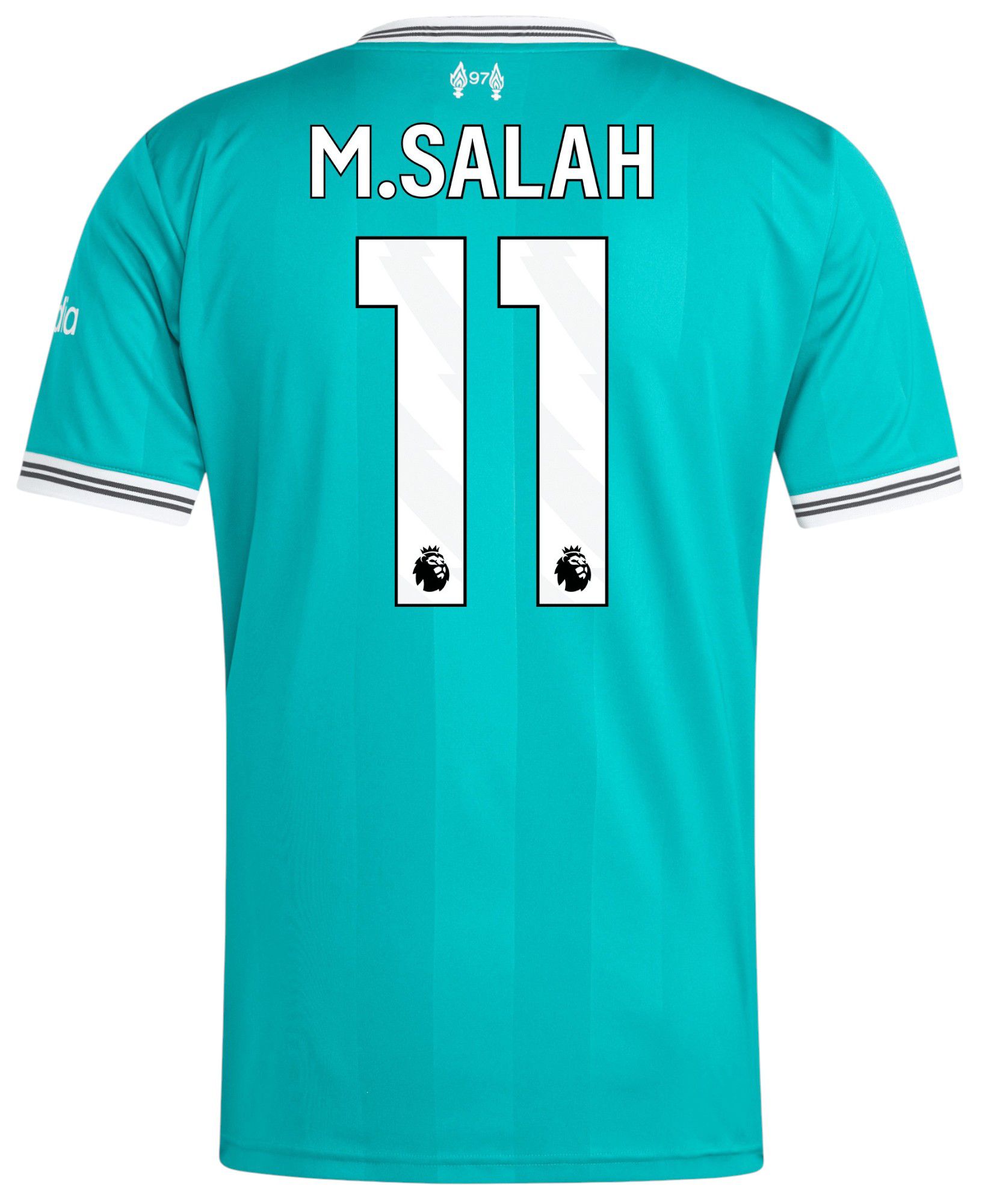 adidas Adult Liverpool Mohamed Salah #11 2025 Sea Green Third Replica Jersey product image