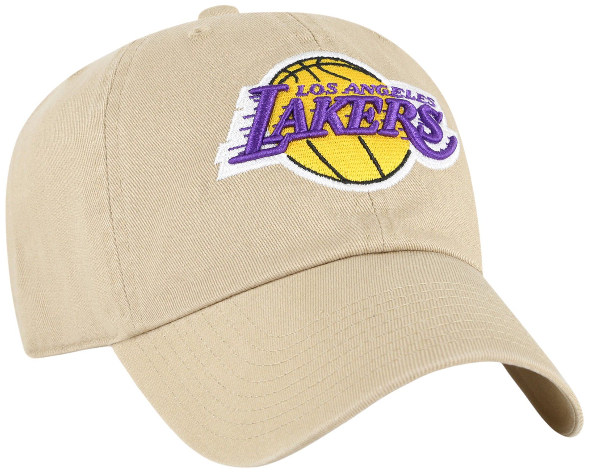 '47 Adult Los Angeles Lakers Khaki Logo Cleanup Adjustable Hat product image