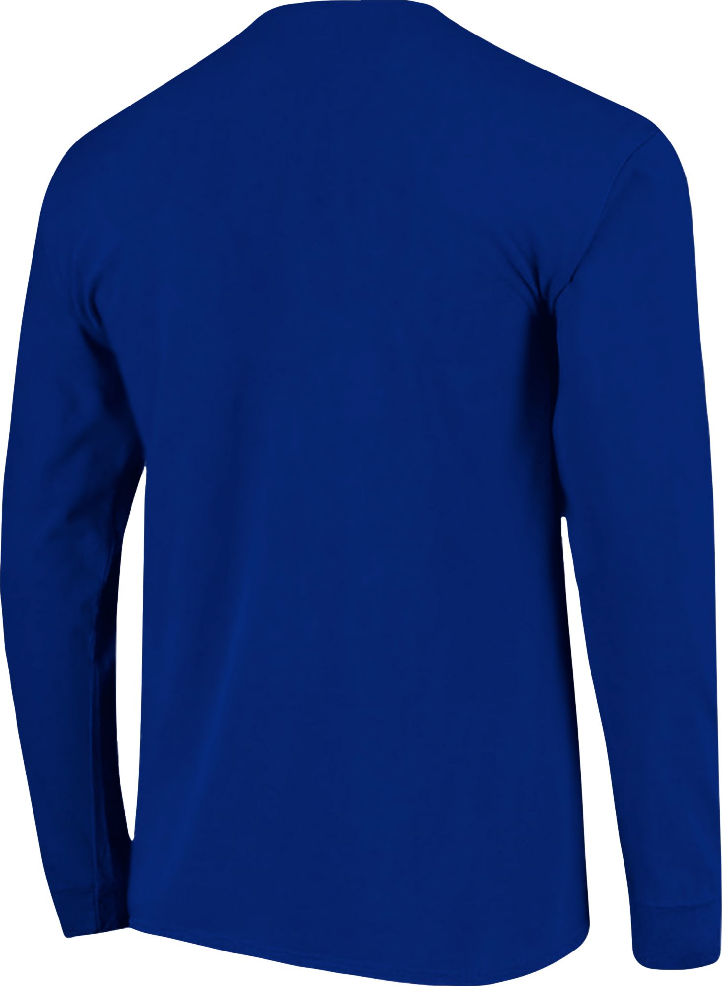 Image One Men's Kansas Jayhawks Blue Overtype Logo Long Sleeve T-Shirt product image