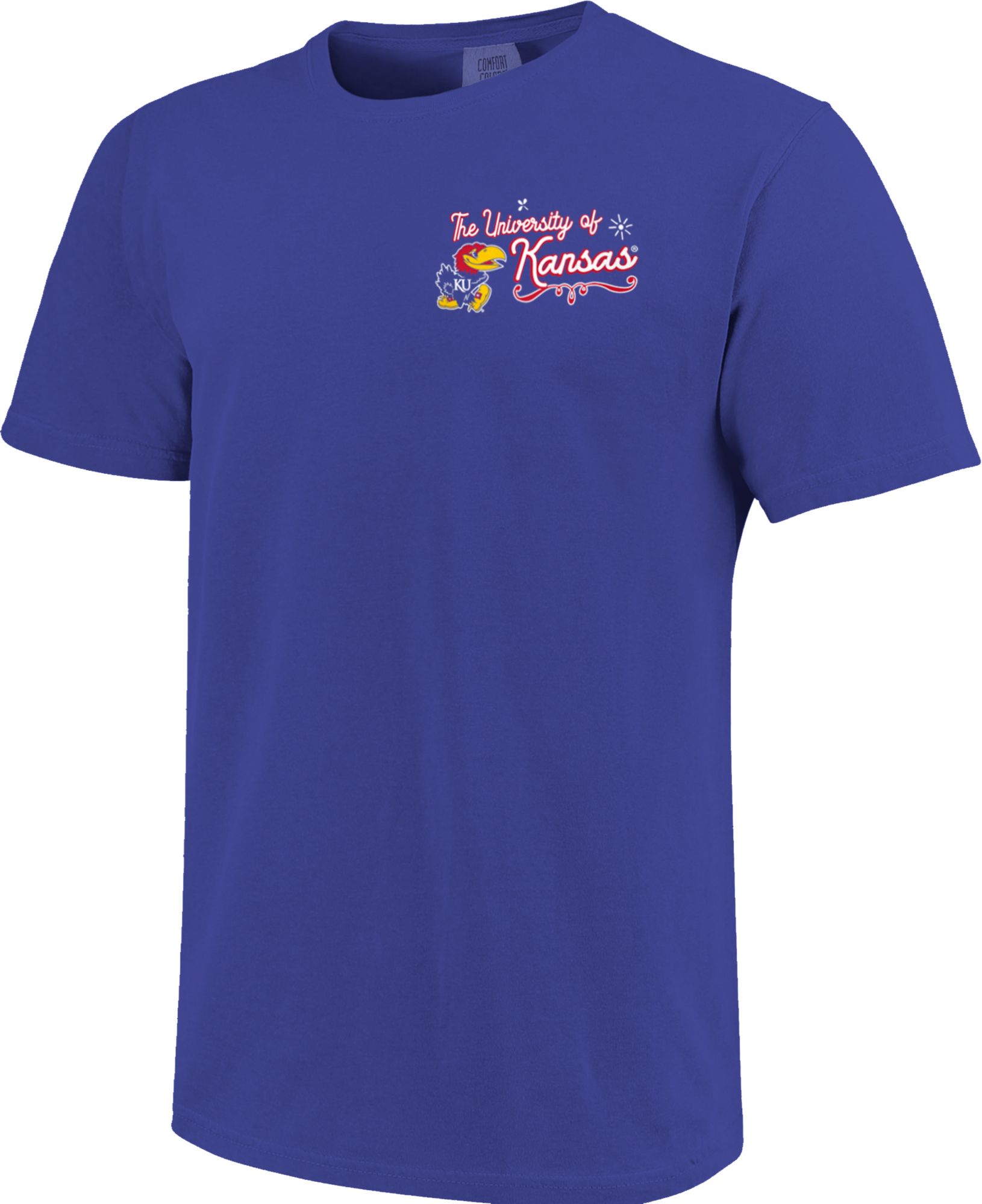 Image One Women's Kansas Jayhawks Blue Doodles T-Shirt product image