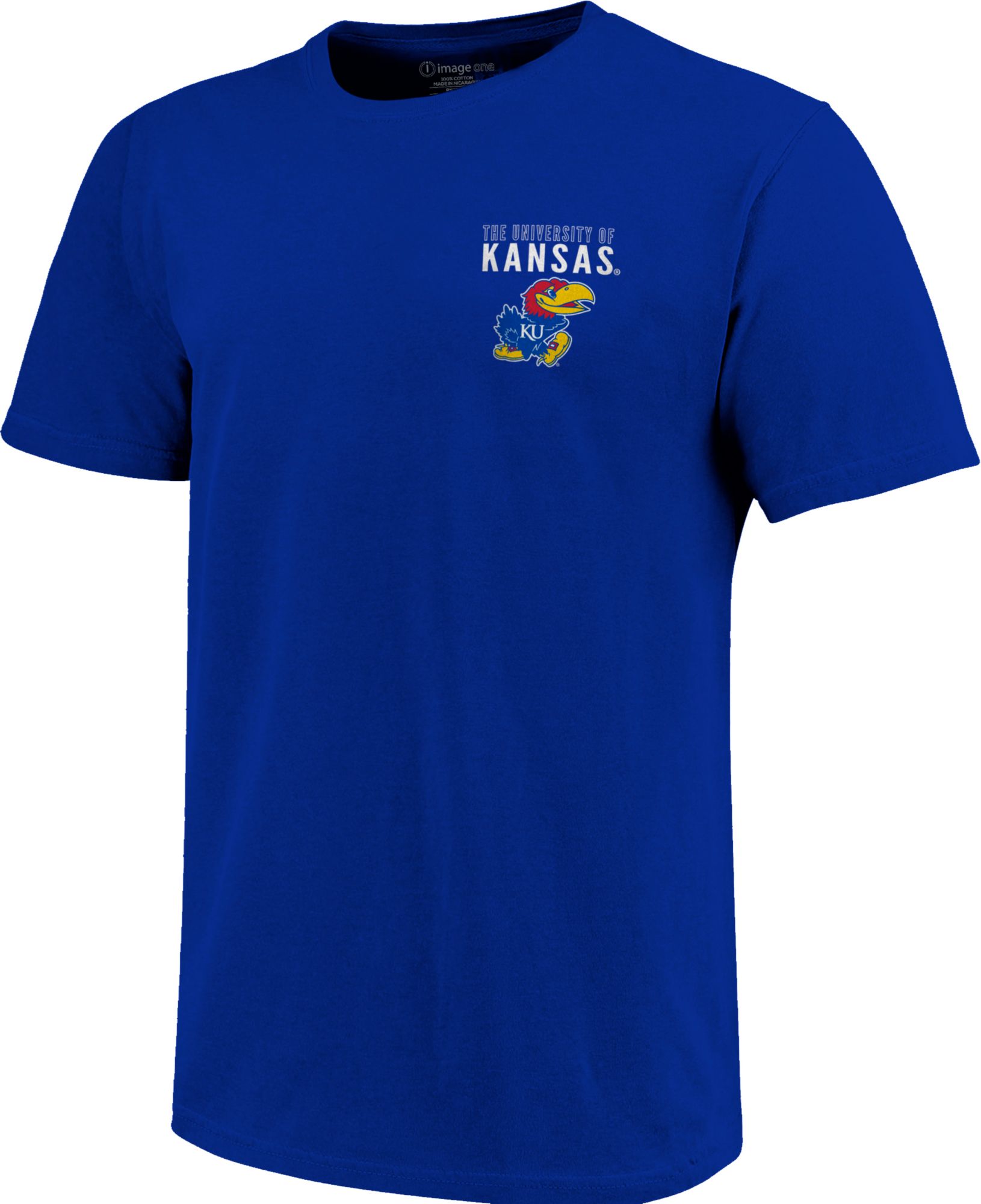 Image One Men's Kansas Jayhawks Blue Fight Song T-Shirt product image