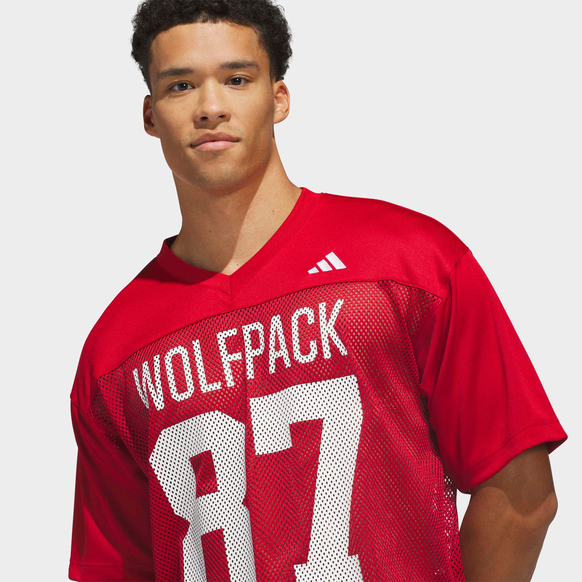 adidas Men's NC State Wolfpack Team Power Red Tailgate Jersey product image