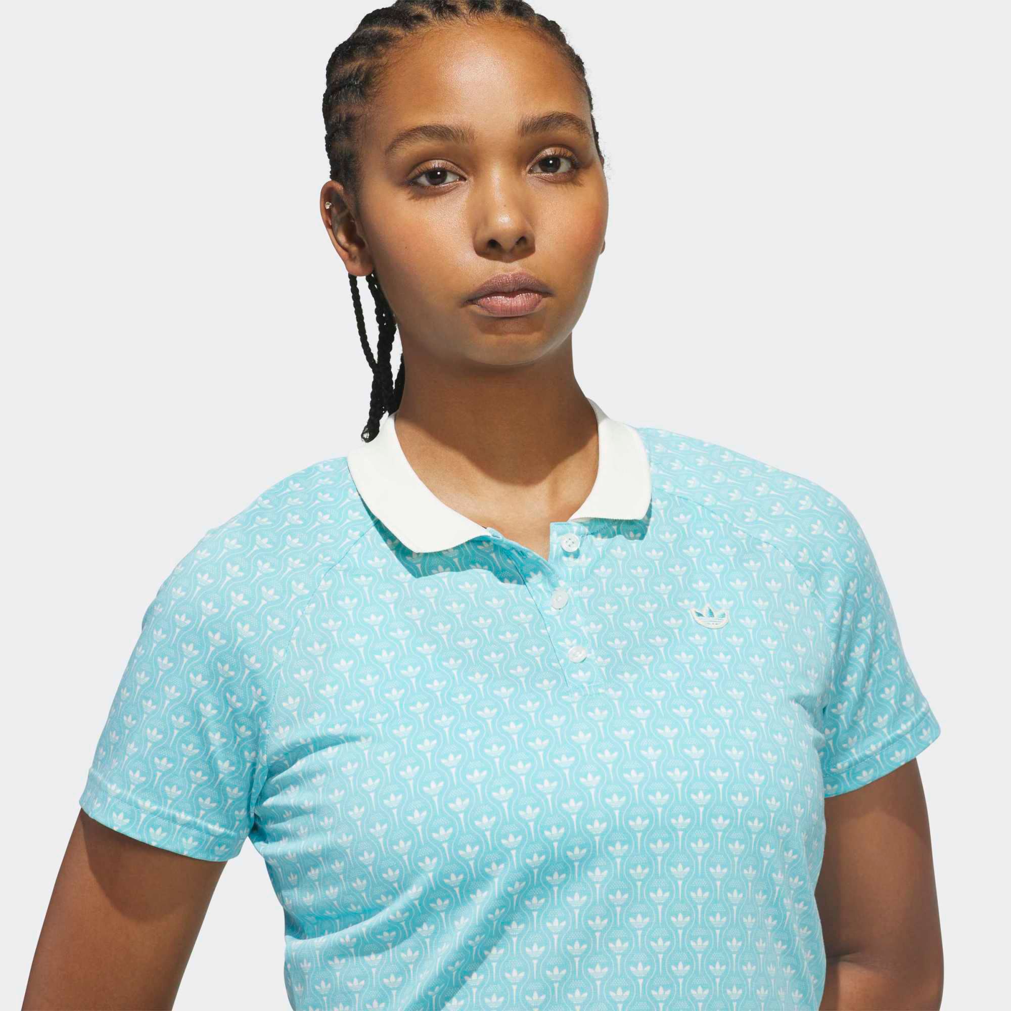 adidas Originals Women's All-Over Trefoil Golf Polo product image