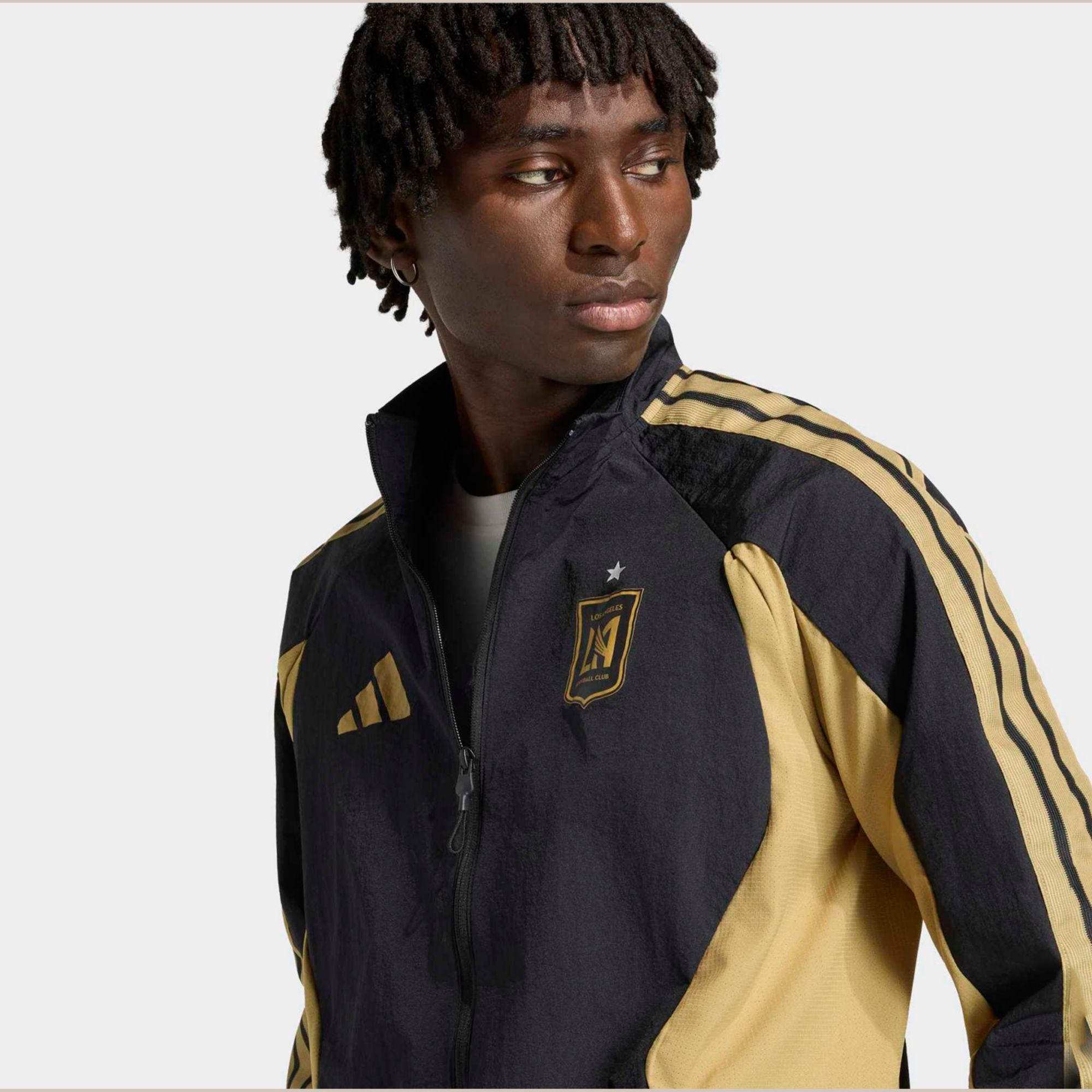 adidas Adult Los Angeles FC Gold 2026 Prematch Anthem Full-Zip Jacket product image