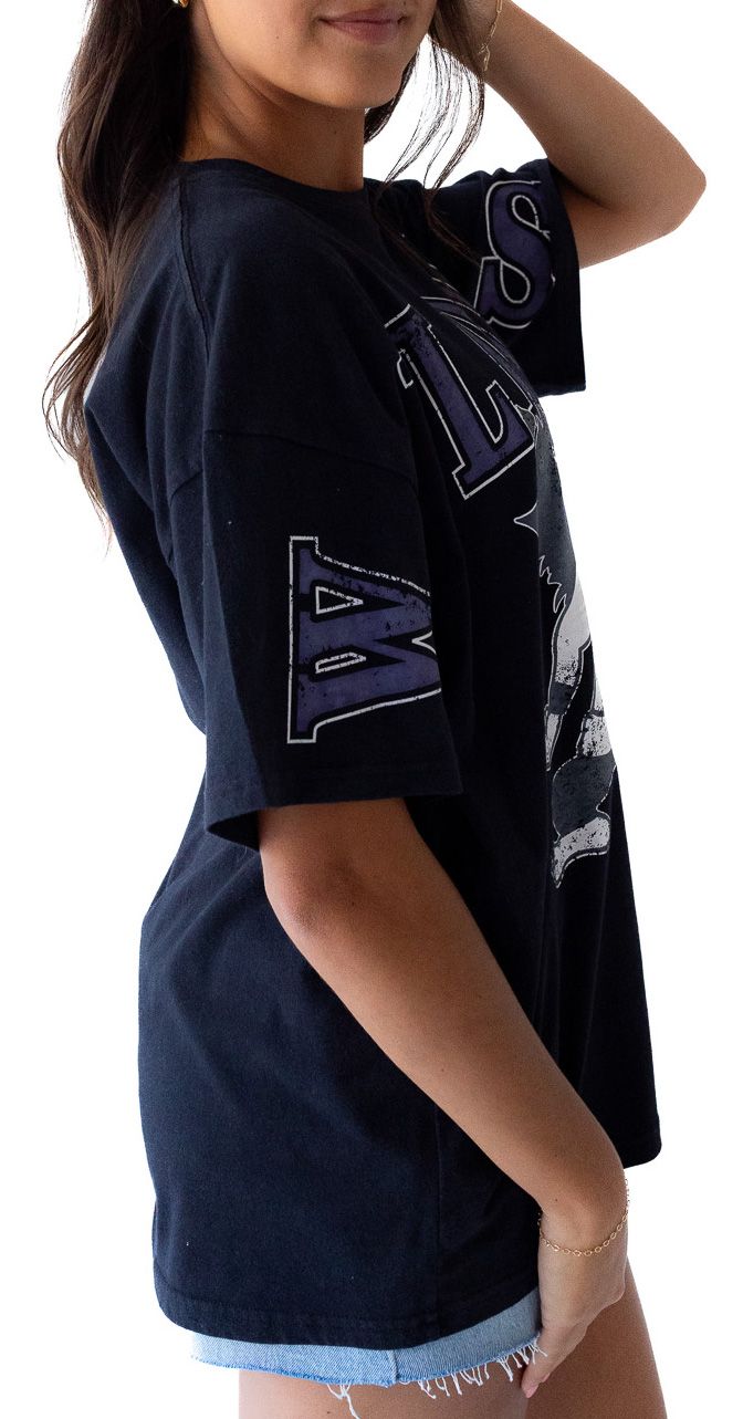 Gameday Social Women's Kansas State Wildcats Black The Band Short Sleeve T-Shirt product image