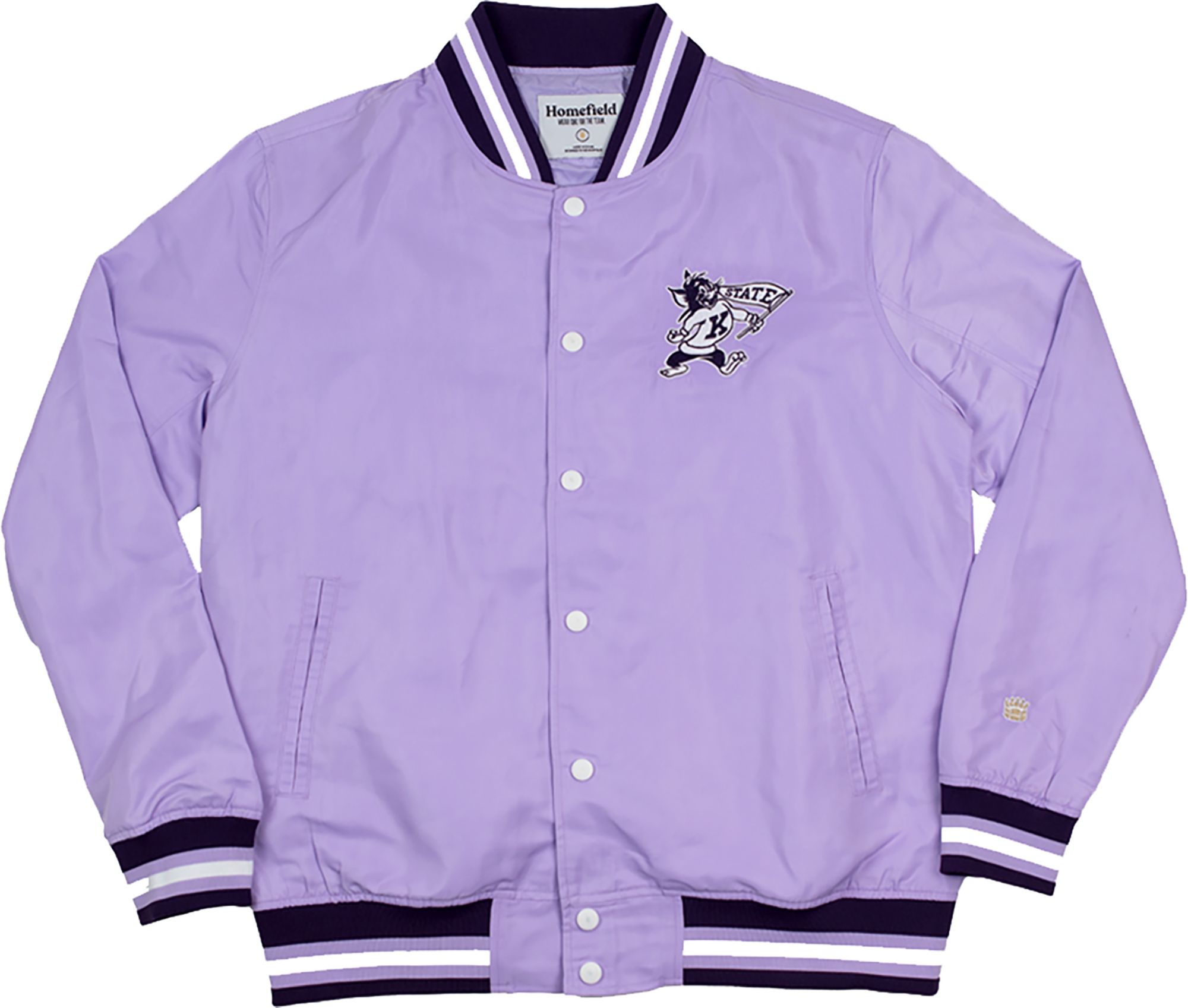 Homefield Men's Kansas State Wildcats Lavender Bomber Jacket product image