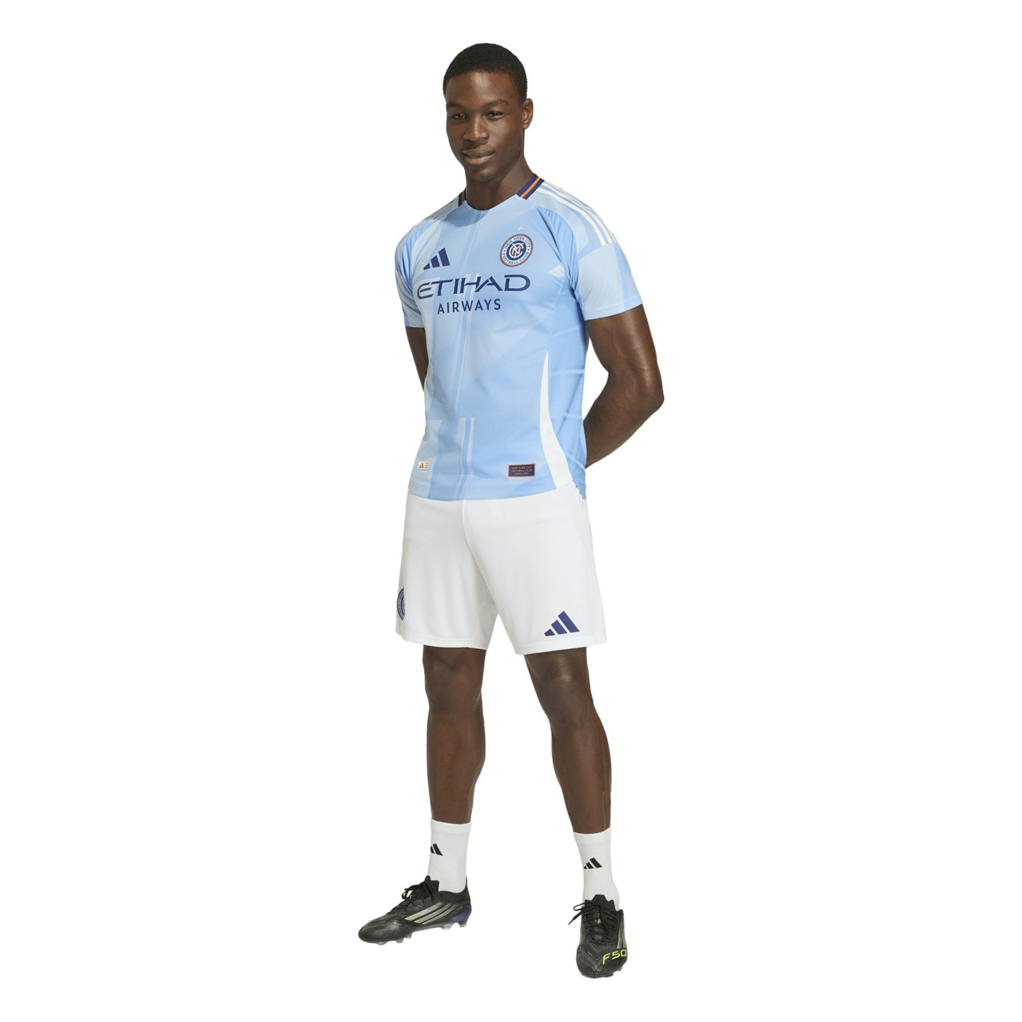 adidas Adult 2026 New York City FC Light Blue Home Authentic Shorts product image