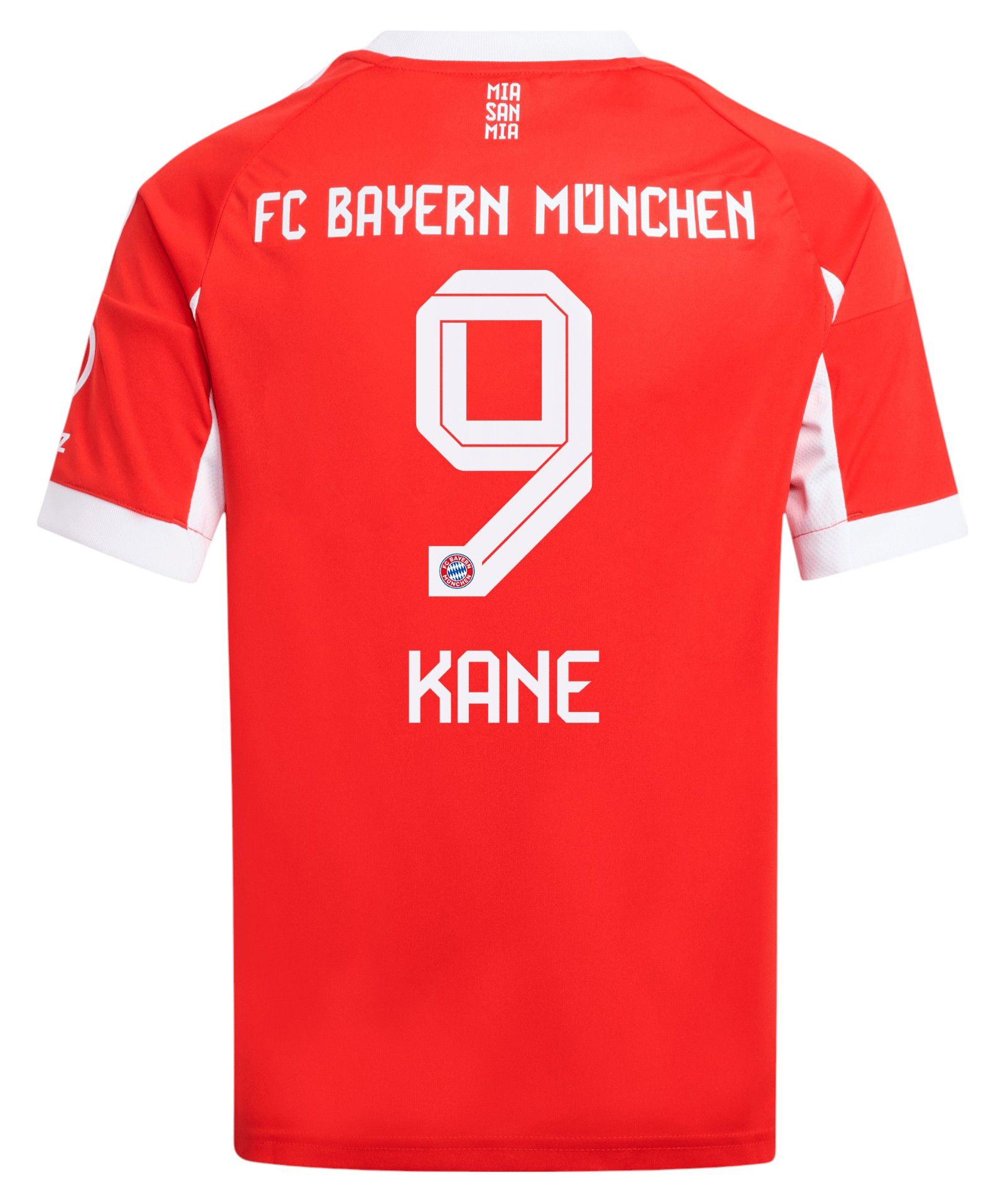 adidas Youth Bayern Munich Harry Kane #9 2025 Red Third Replica Jersey product image
