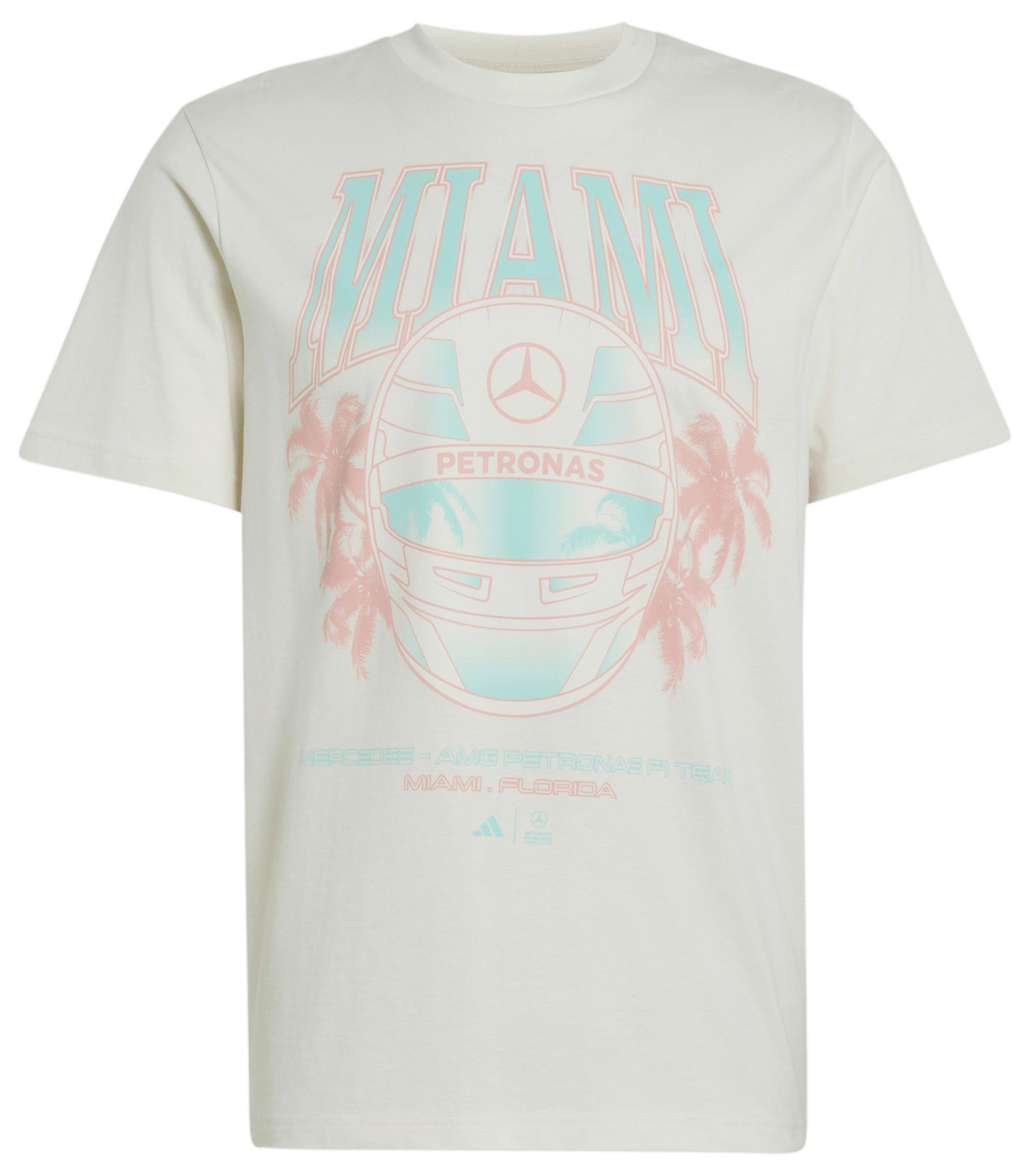 adidas Men's F1 Mercedes Off White T-Shirt product image