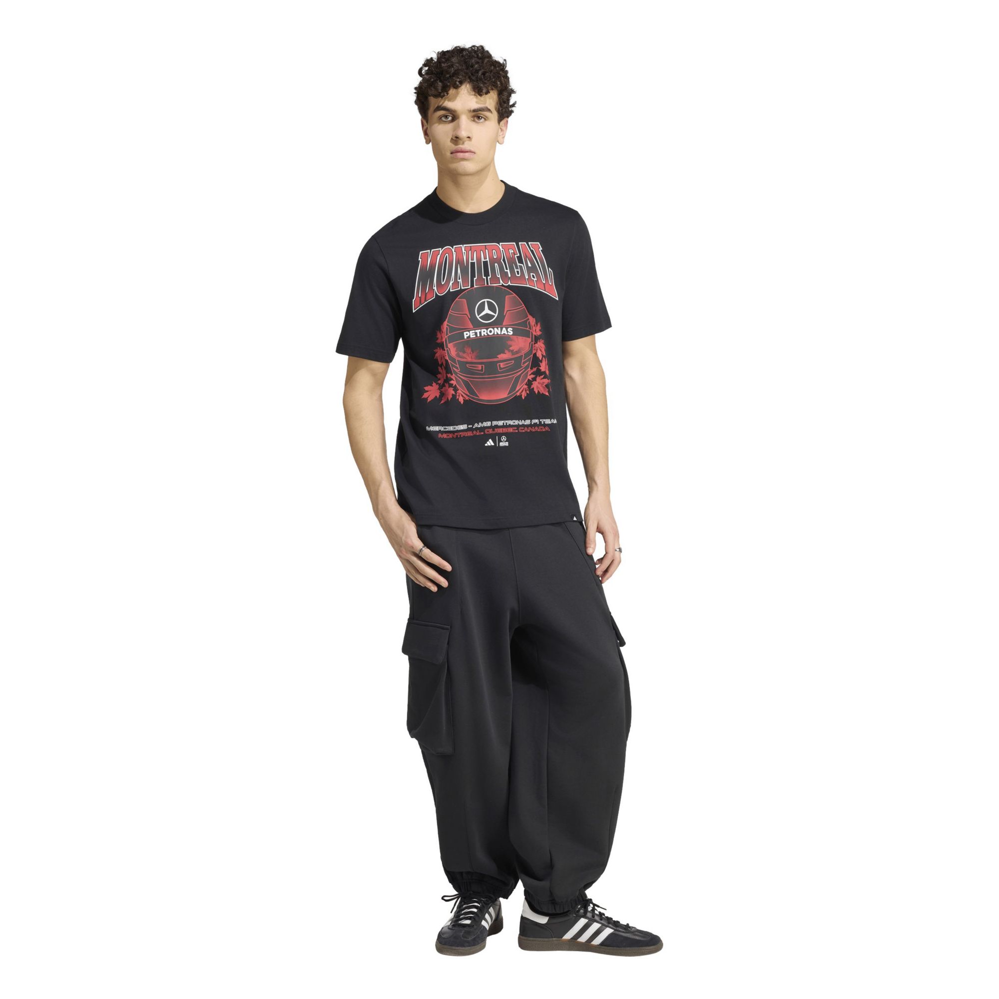 adidas Men's Formula 1 Black Mercedes Montreal T-Shirt product image