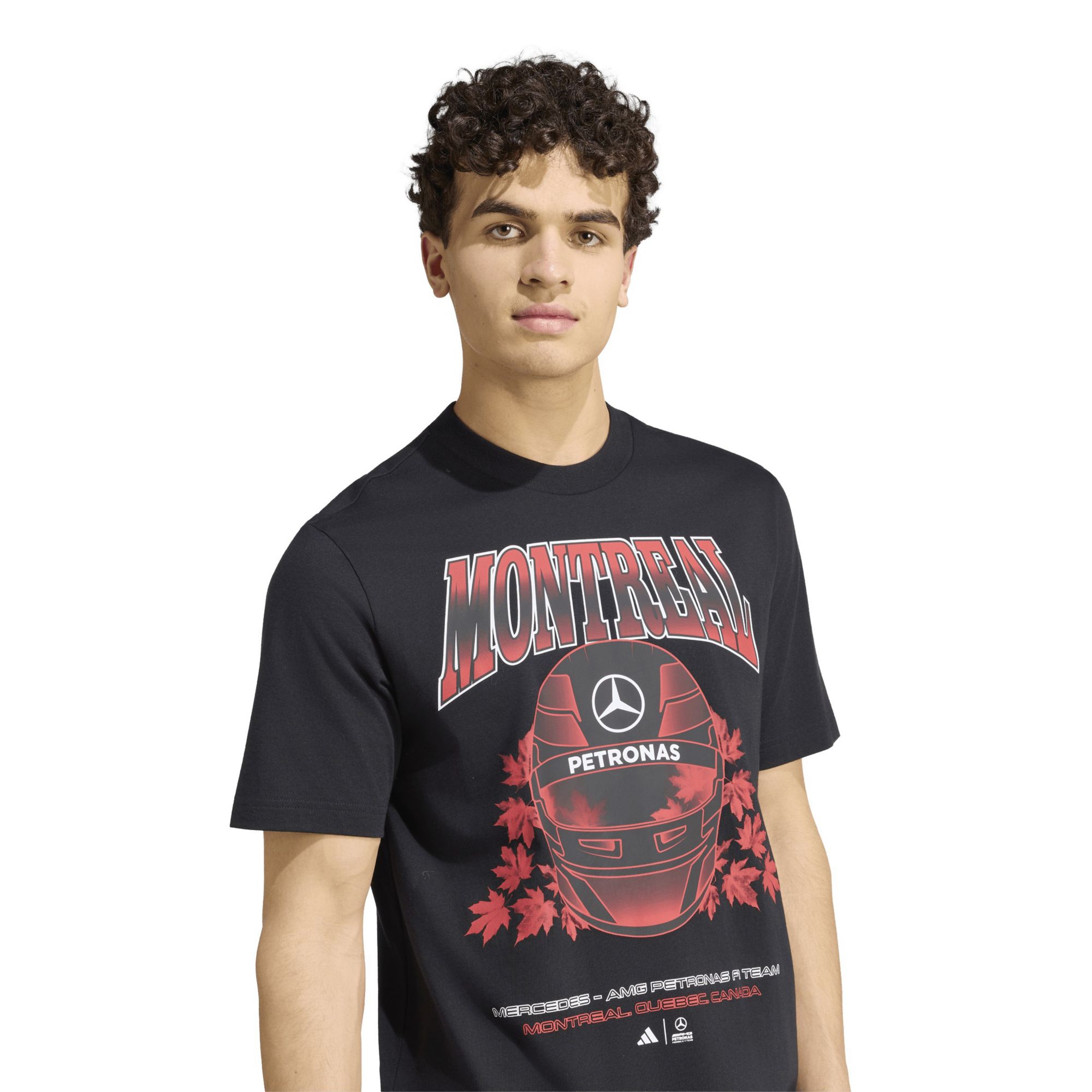 adidas Men's Formula 1 Black Mercedes Montreal T-Shirt product image