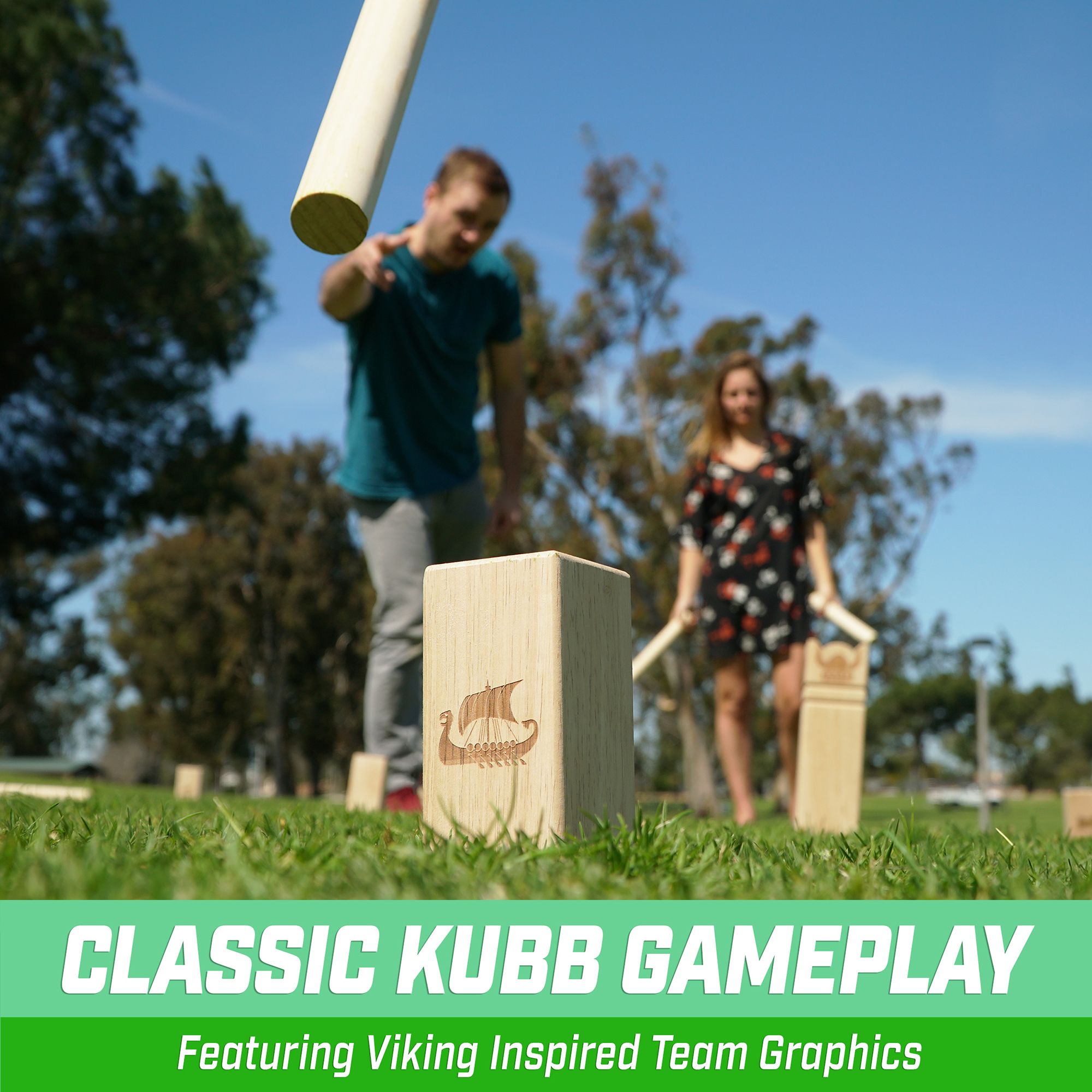GoSports Backyard Kubb Viking Clash product image