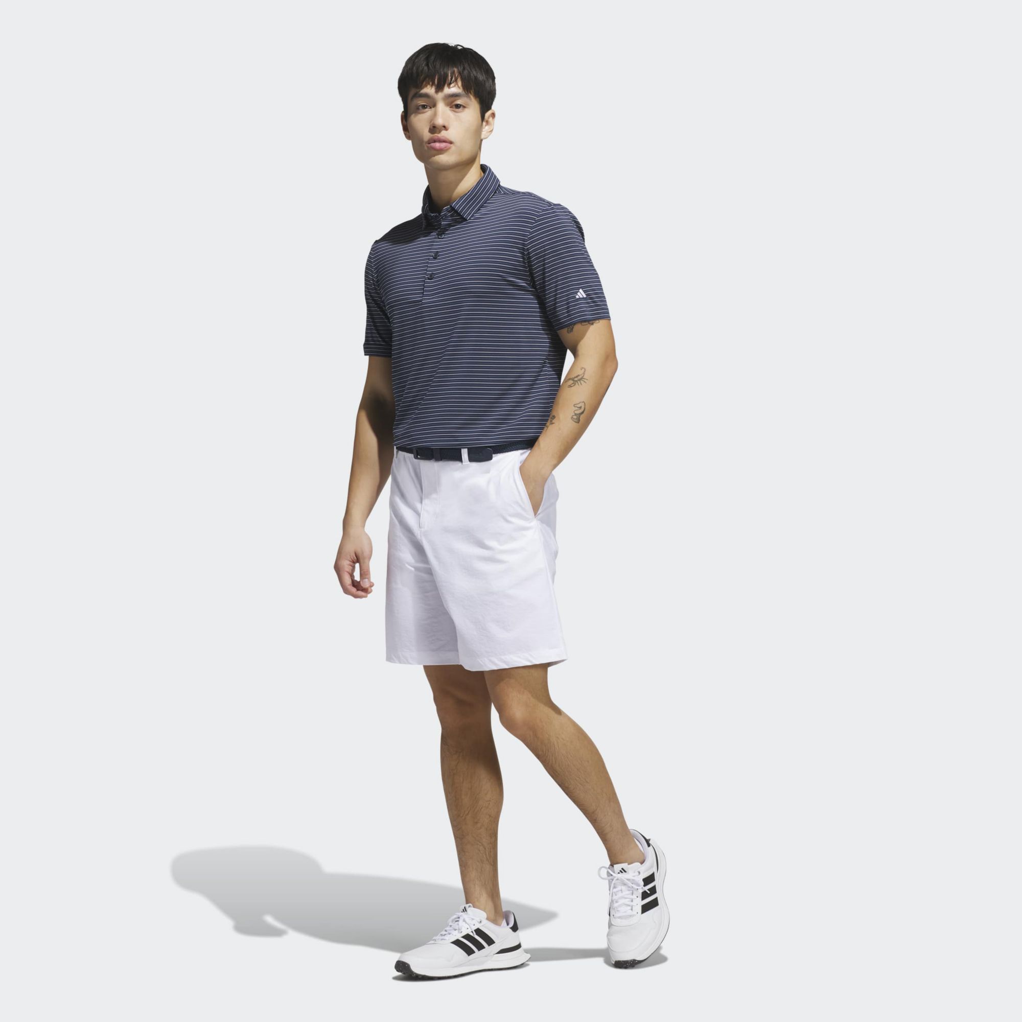 adidas Men's Ultimate365+ 3 Color Stripe Golf Polo product image