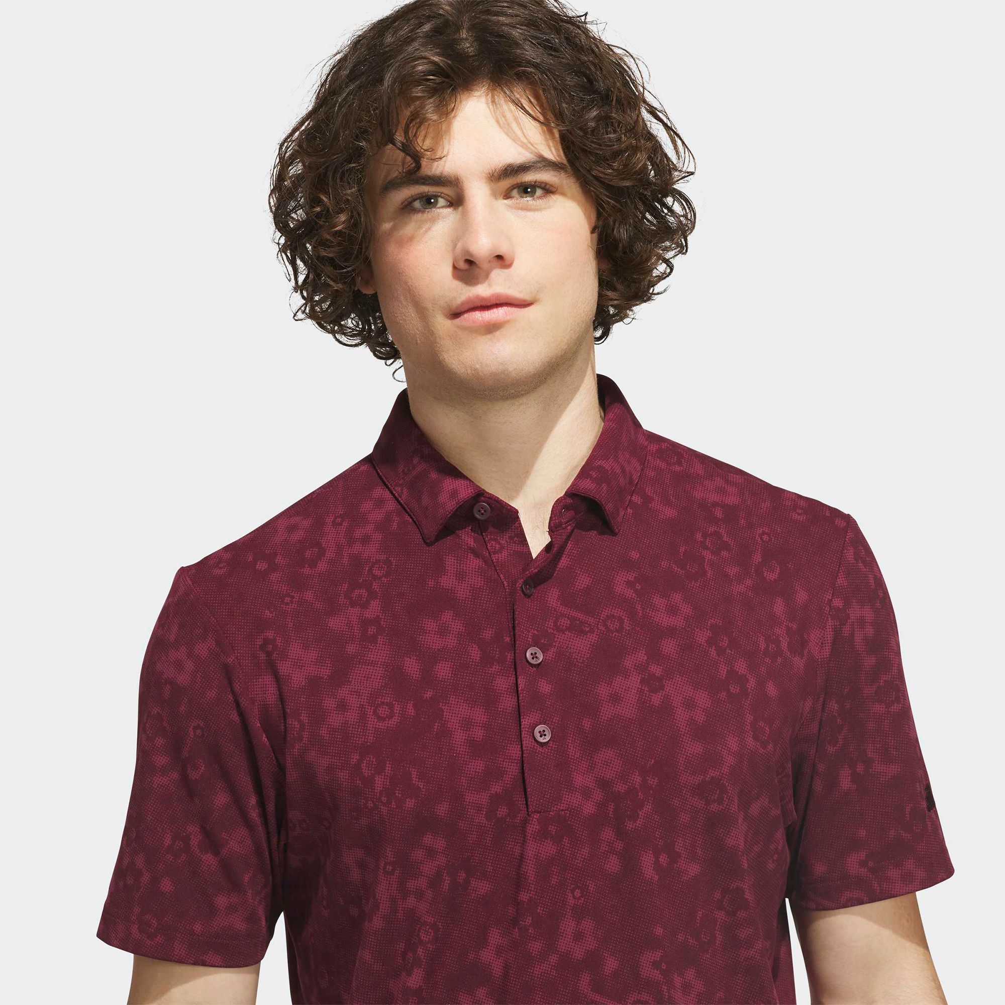 adidas Men's Ultimate365+ CLIMACOOL Butterspun Mighty Blossom Print Golf Polo product image