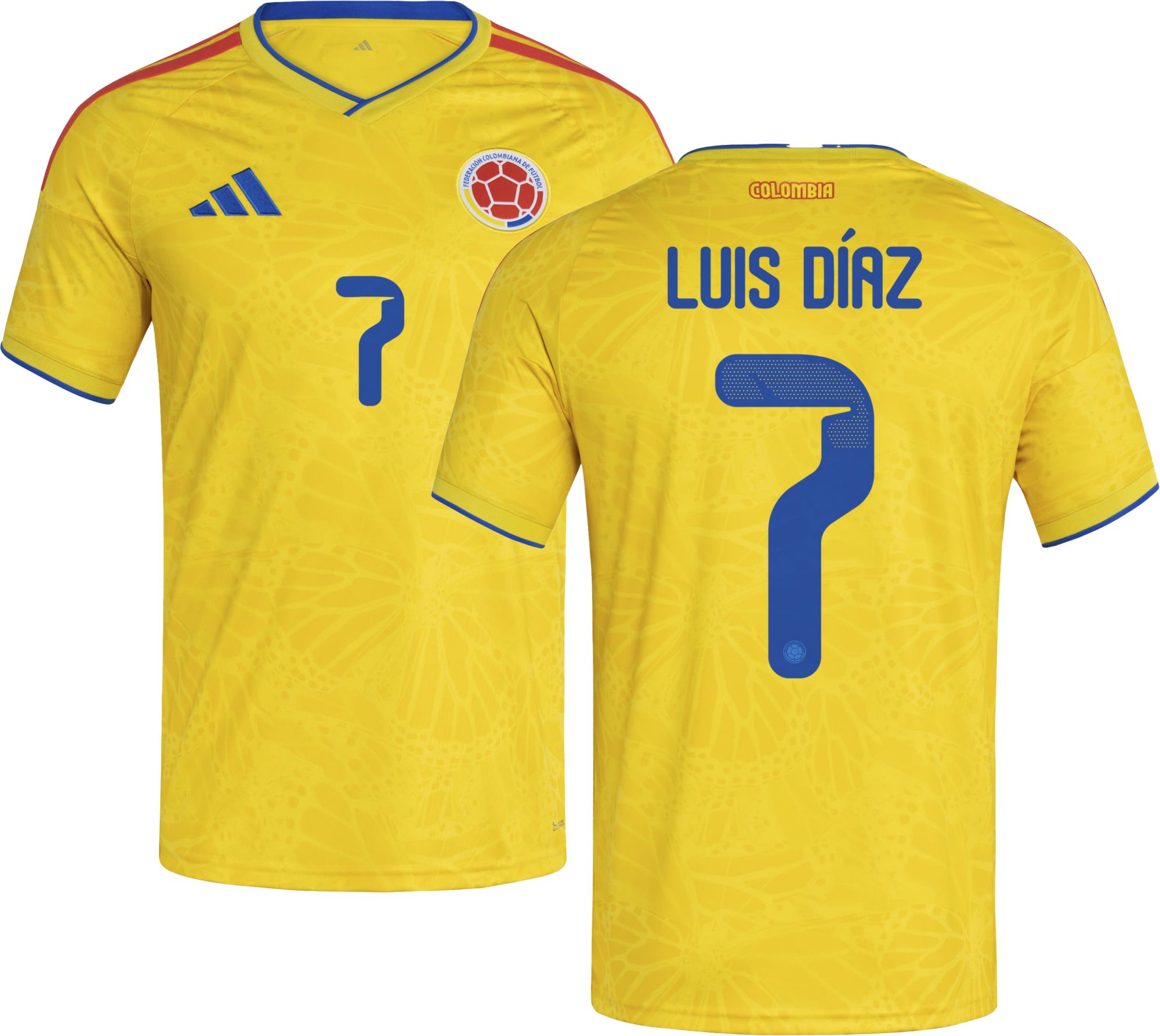 adidas Adult Colombia Luis Diaz #7 2026 Home Replica Jersey product image