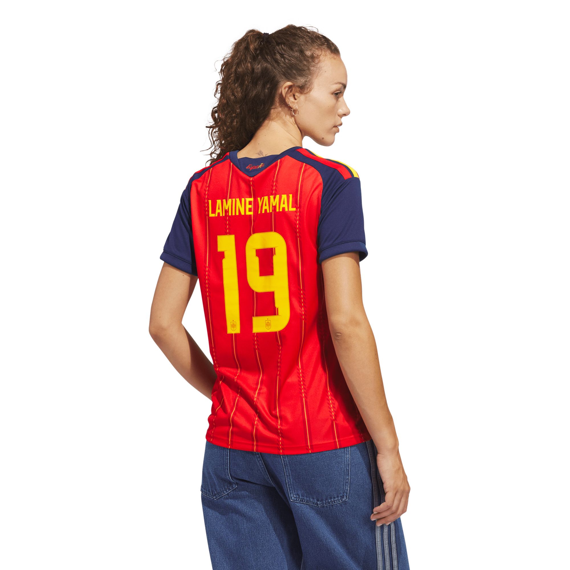 adidas Women's Lamine Yamal #19 Spain 2026 Red Home Replica Jersey product image